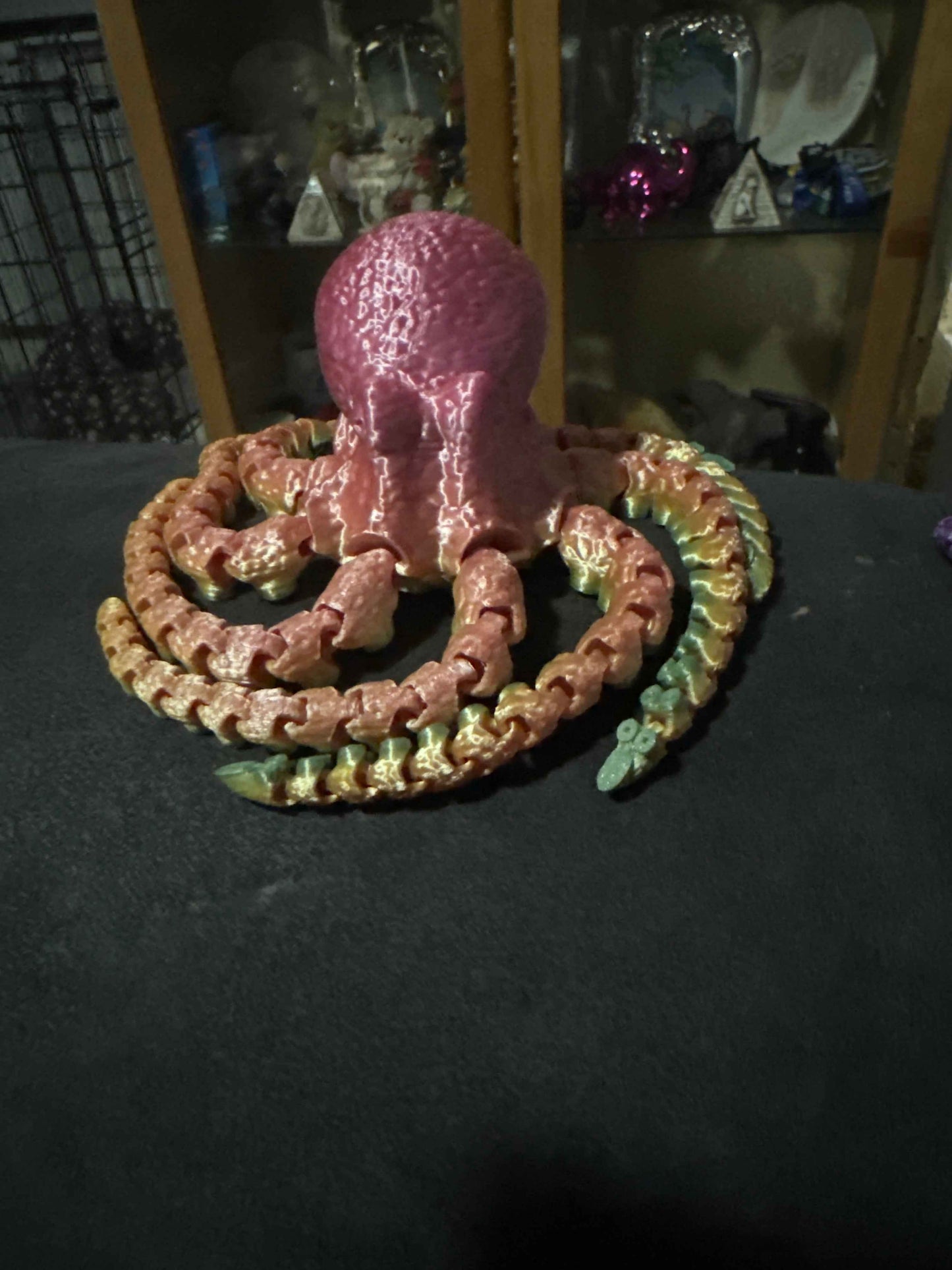 Flexible Fidget Colourful Octopus 3D Printed Articulated Sensory Toy For ADHD Autism Stimming Adults Kids - Snazzy Dudds