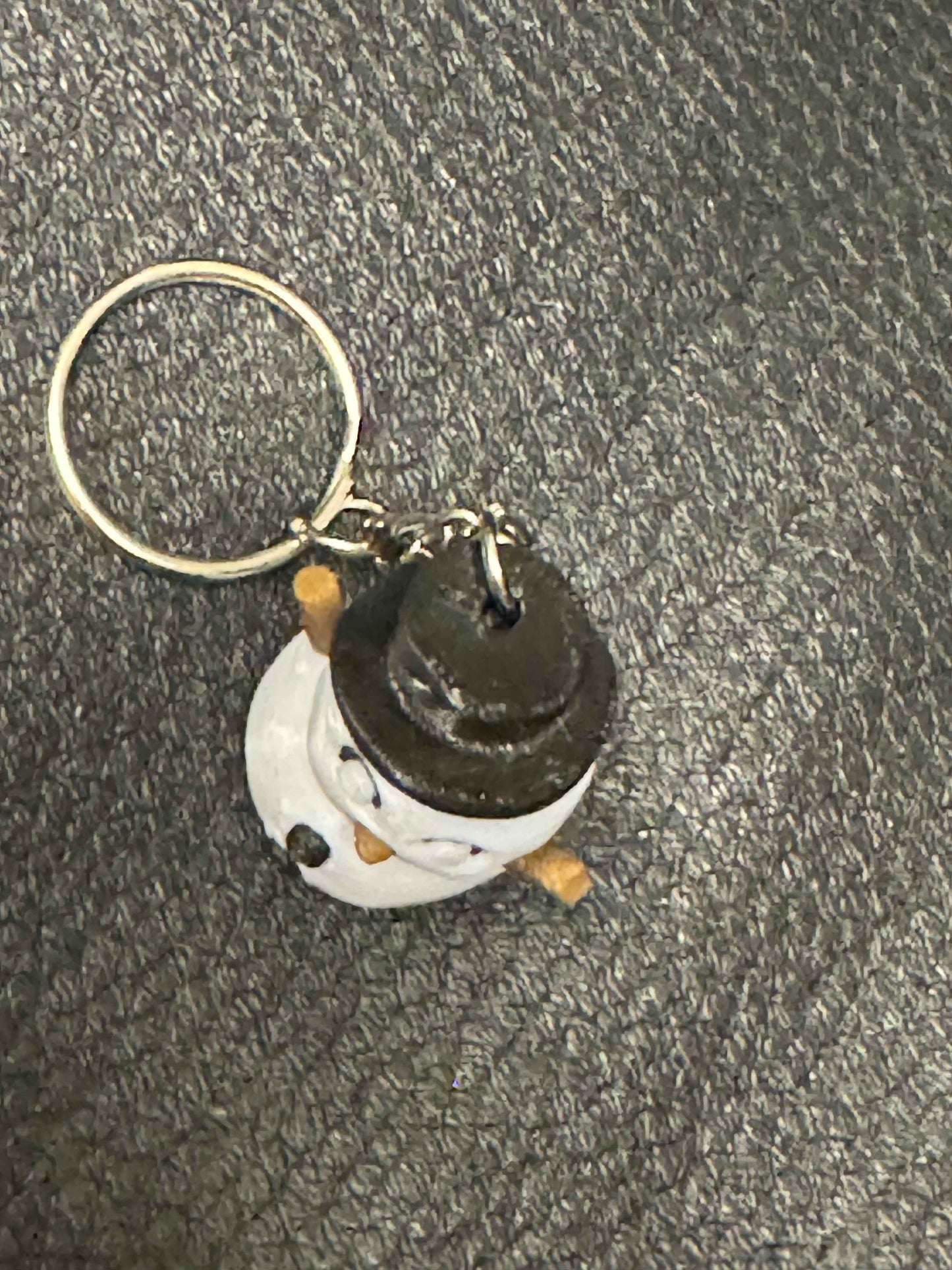 Snowman 3D Printed Spinning Fidget 3D Pla Printed Keyring, Kids & Adults ADHD 4CM High - Snazzy Dudds
