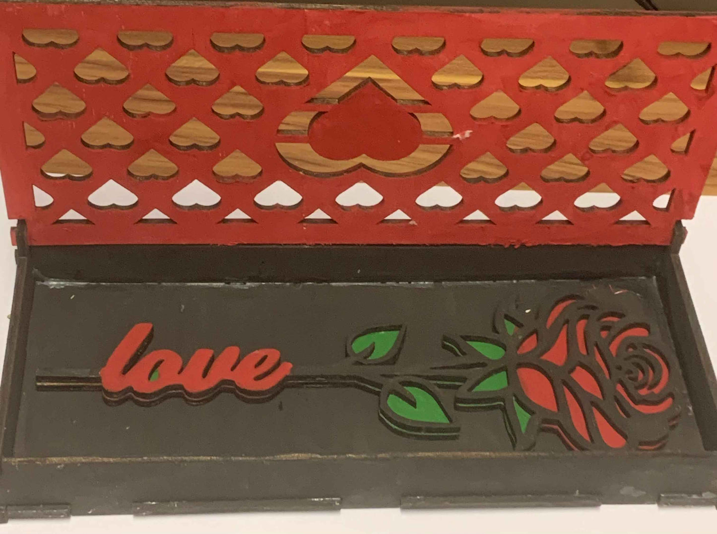 Laser Cut Rose and Gift Box Valentines Day - Snazzy Dudds