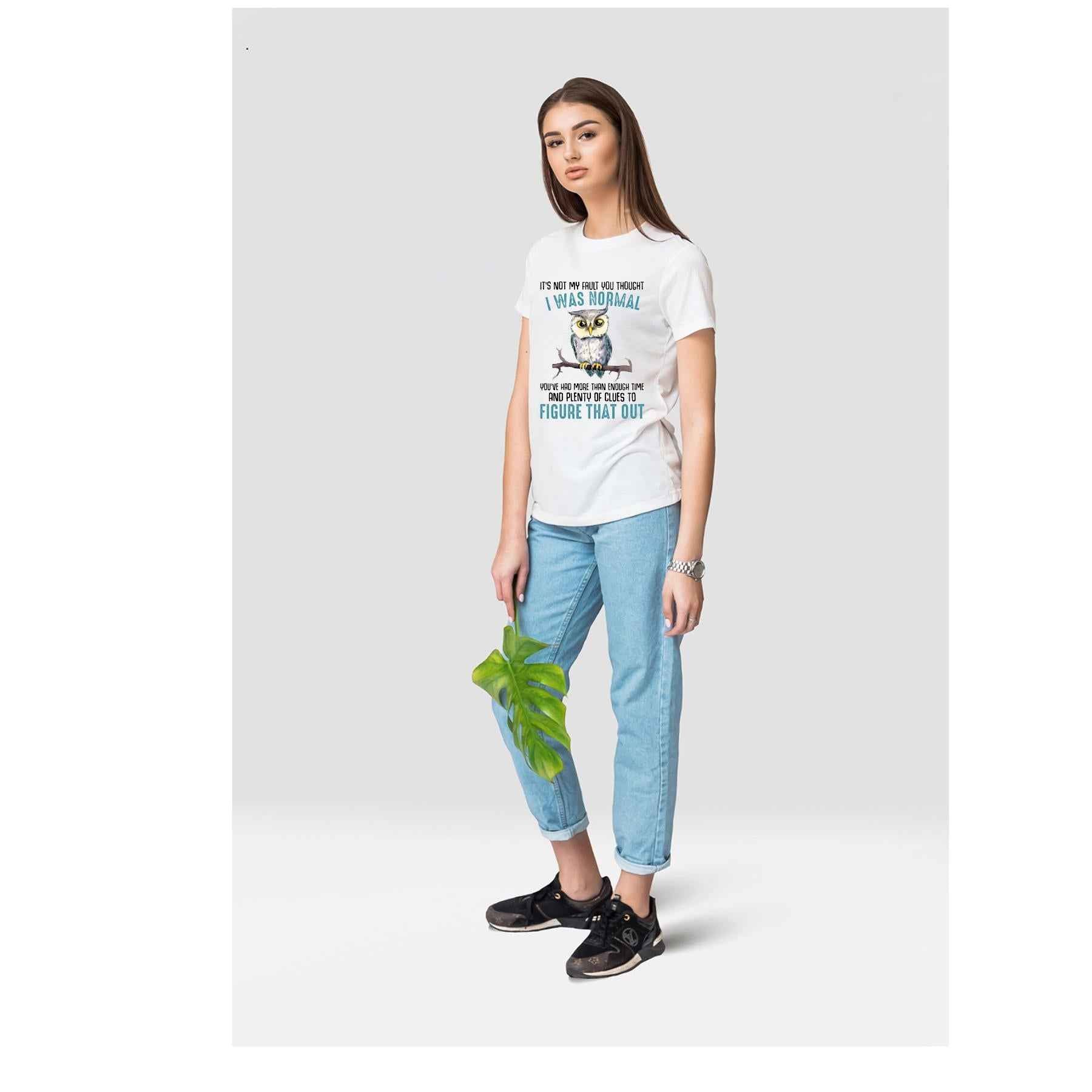 TSHIRT - Funny Joke Sarcastic Its Not My Fault You Thought I was Normal Unisex Casual Crew Neck Tshirt 100% Cotton - Snazzy Dudds