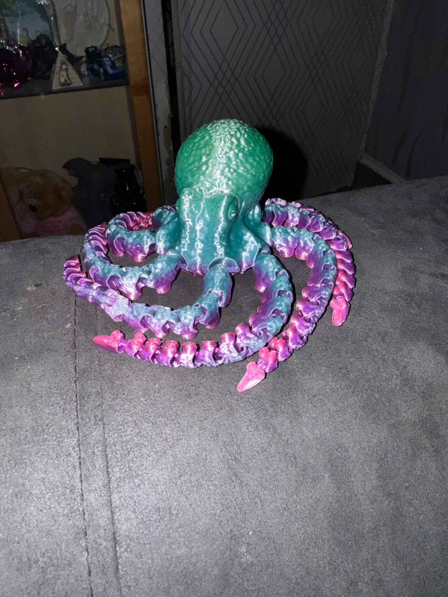 Flexible Fidget Colourful Octopus 3D Printed Articulated Sensory Toy For ADHD Autism Stimming Adults Kids - Snazzy Dudds