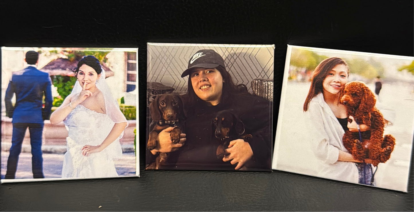 Custom Photo Magnet - Personalized Memories Keepsake for Fridge or Office Decor - Magnetic, Lightweight - Snazzy Dudds
