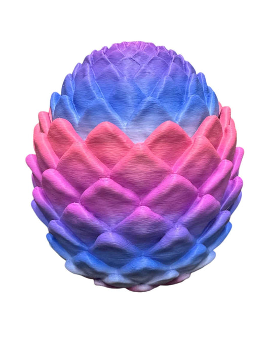 Dragon Egg diamond Colourful 3D Printed- Dragon inside - Snazzy Dudds