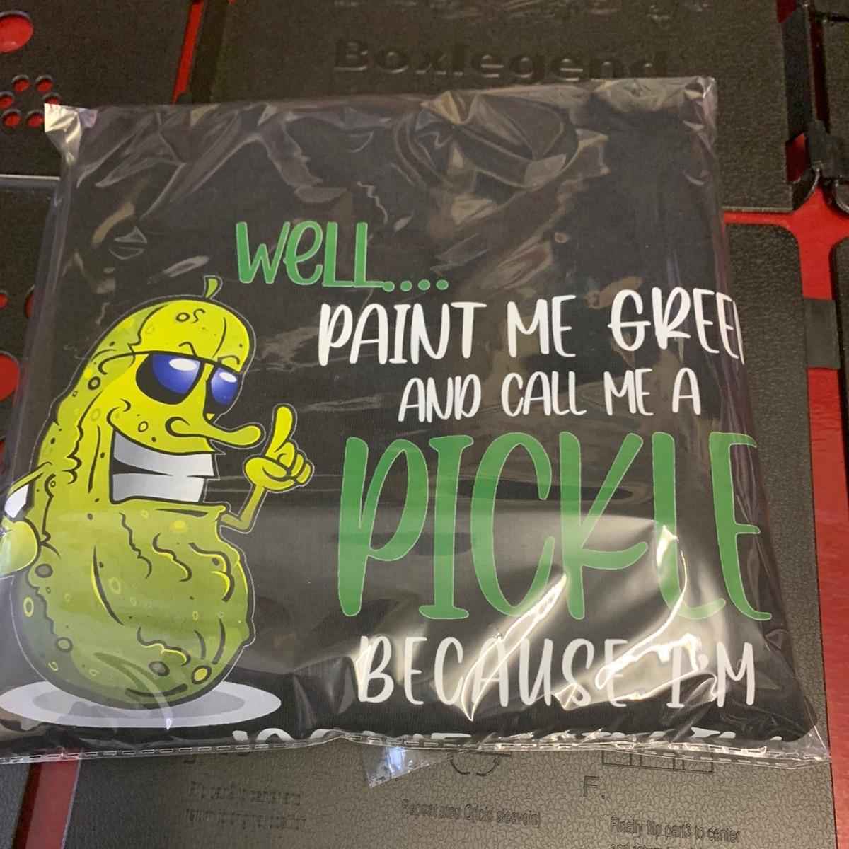 Well Paint Me Green and Call Me A Pickle Because I'm Done Dillin With You Bitches Funny Novelty Gift Tshirt Casual Crew Neck White Tshirt - Snazzy Dudds