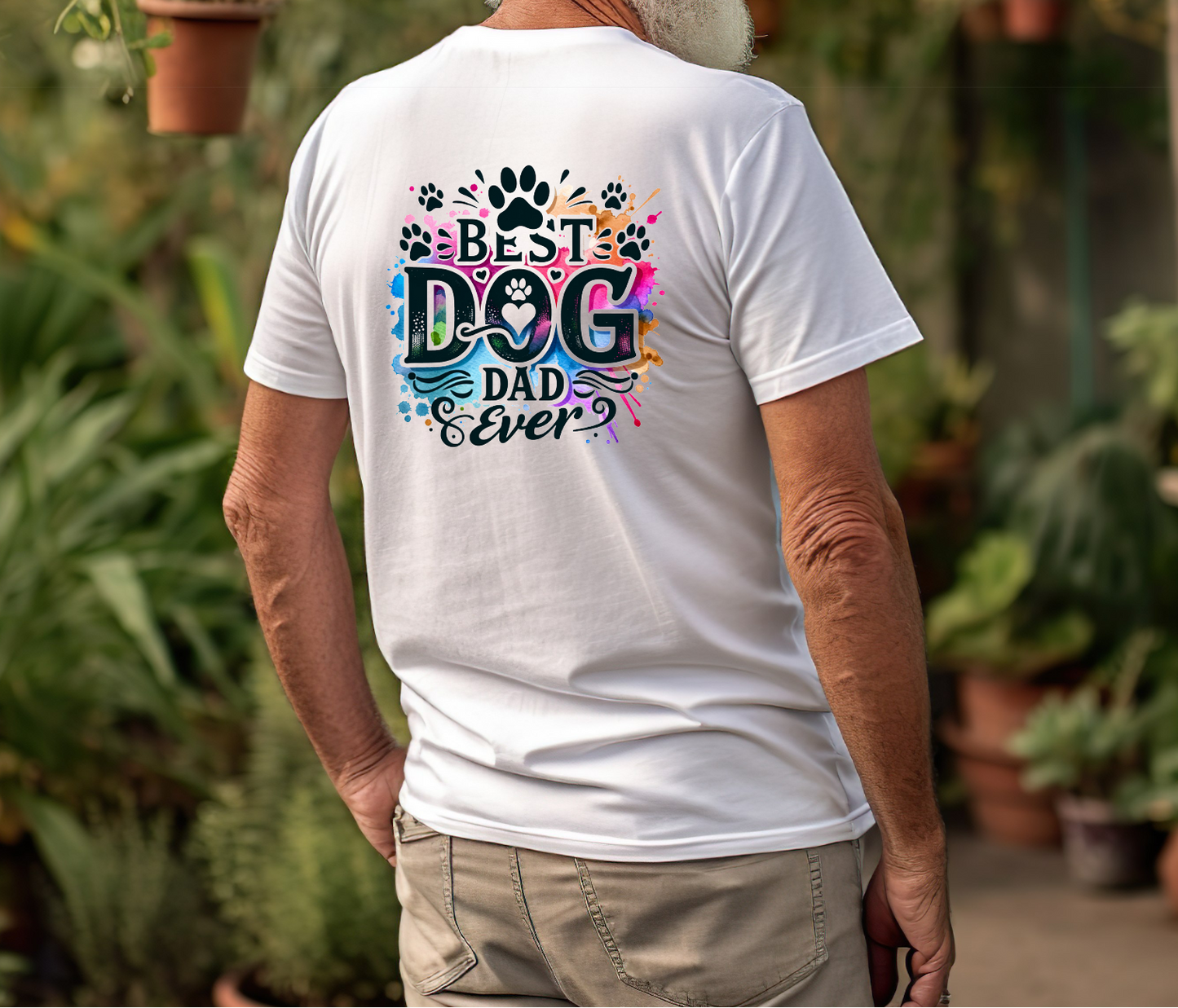 Best Dog Dad Ever Fathers Day Birthday Tshirt Gift - Snazzy Dudds