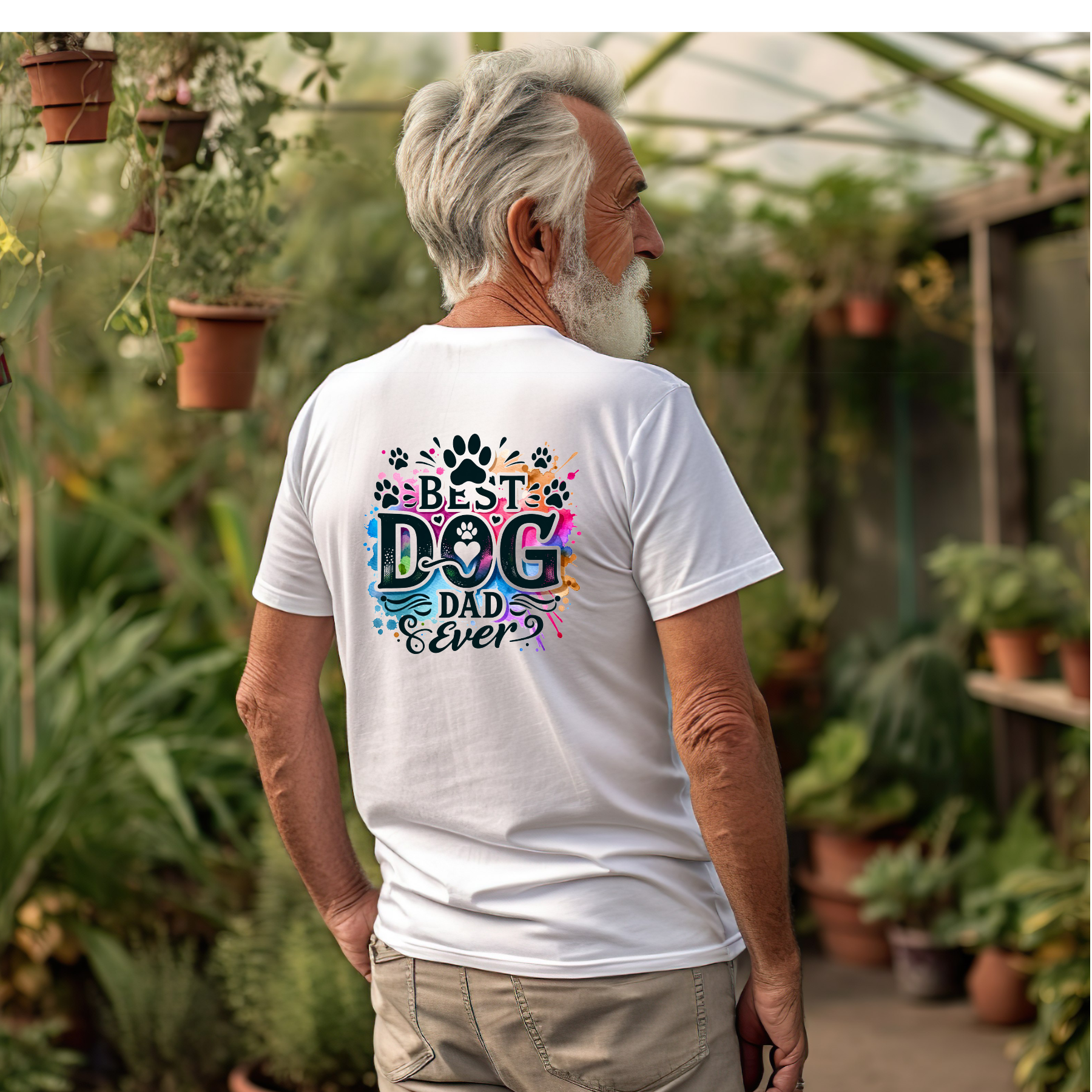 Best Dog Dad Ever Fathers Day Birthday Tshirt Gift - Snazzy Dudds