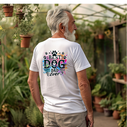 Best Dog Dad Ever Fathers Day Birthday Tshirt Gift - Snazzy Dudds