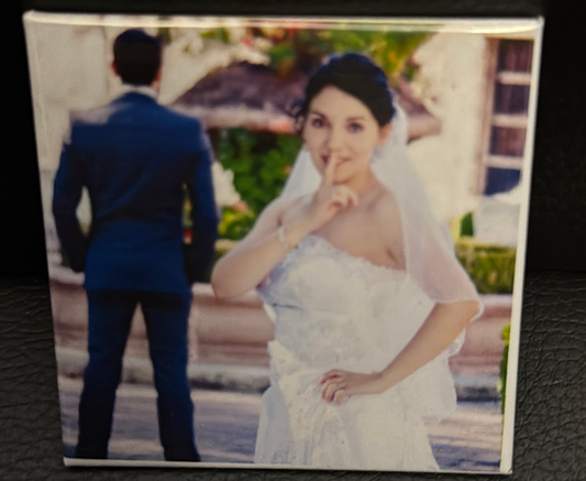 Custom Photo Magnet - Personalized Memories Keepsake for Fridge or Office Decor - Magnetic, Lightweight - Snazzy Dudds
