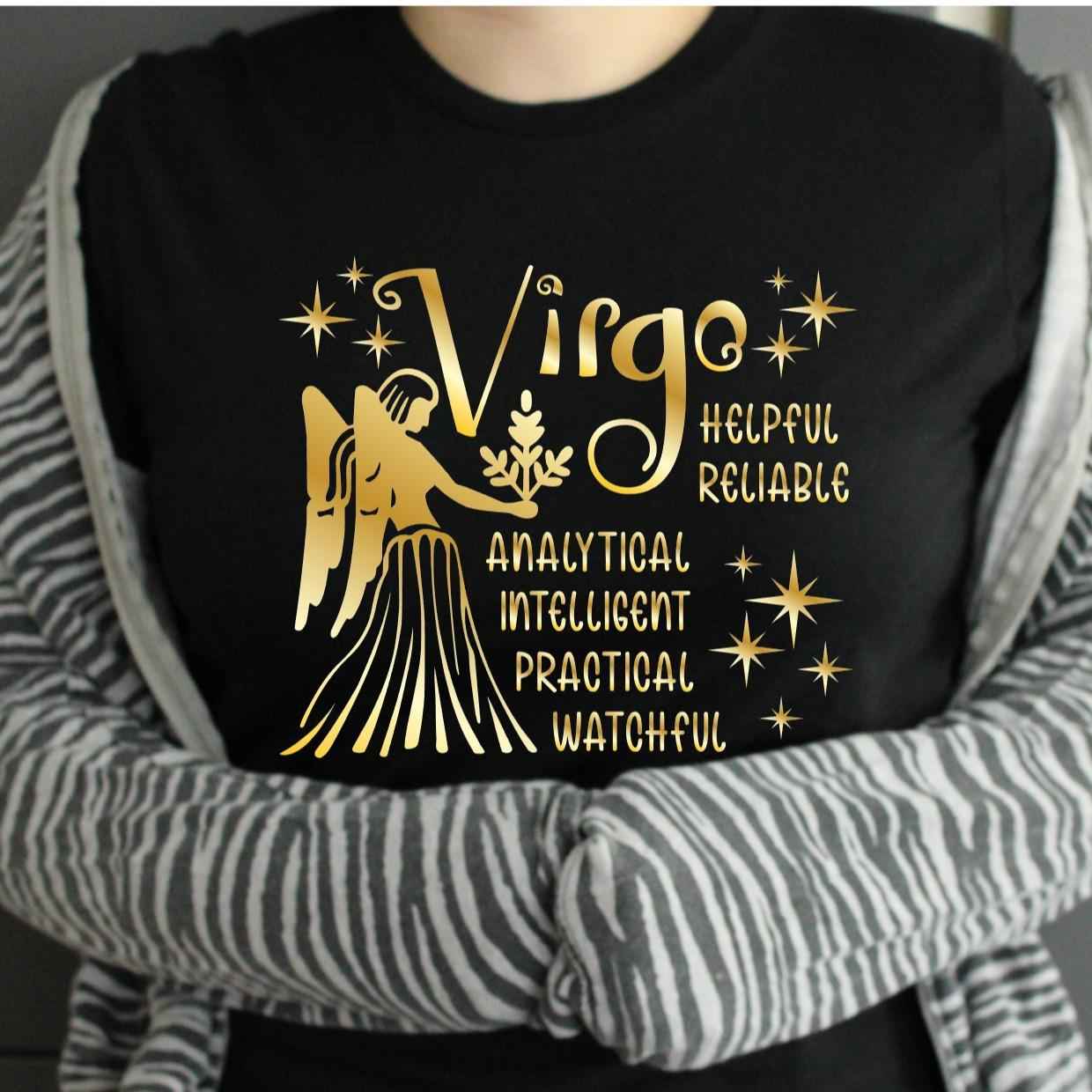 TSHIRT - Zodiac Horoscope Star Sign Astrology Tshirt Birthday Gift - Unisex Casual Crew Neck Tshirt 100% Cotton Libra Pisces Sagittarius Scorpio Taurus Virgo - Snazzy Dudds