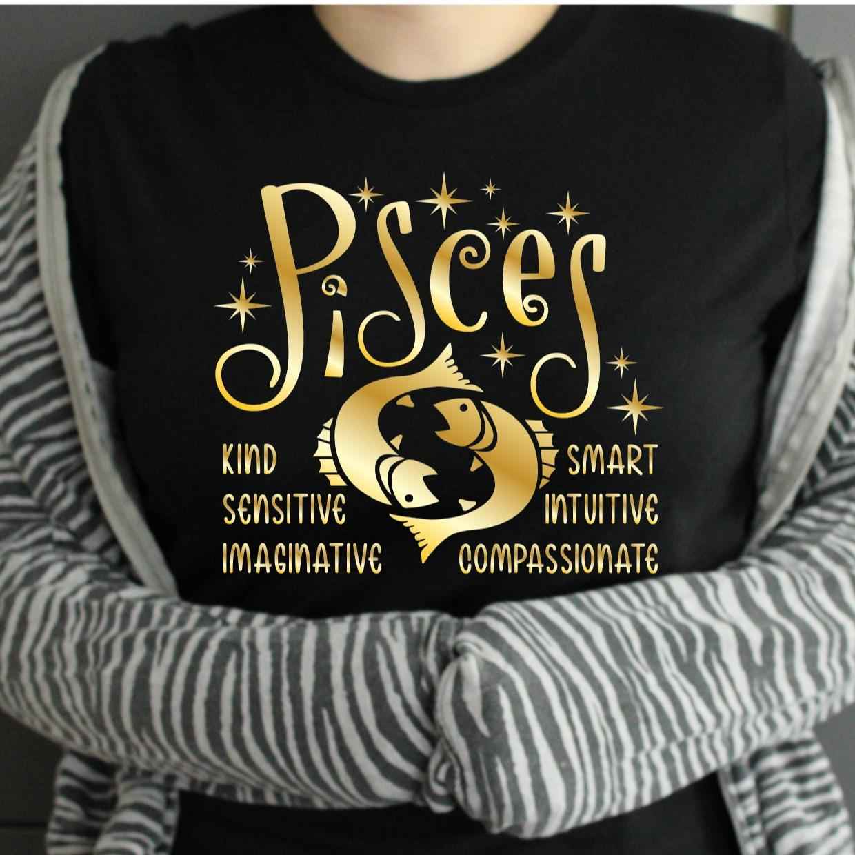 TSHIRT - Zodiac Horoscope Star Sign Astrology Tshirt Birthday Gift - Unisex Casual Crew Neck Tshirt 100% Cotton Libra Pisces Sagittarius Scorpio Taurus Virgo - Snazzy Dudds
