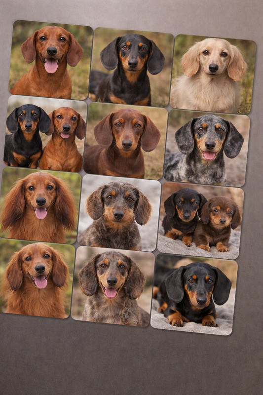 Custom Photo Magnet Dachshund Fridge Magnet for Dog Mum Personalised Pet Picture, Photo Gift For Dog Dad Small Gift Pet Lover Christmas - Snazzy Dudds