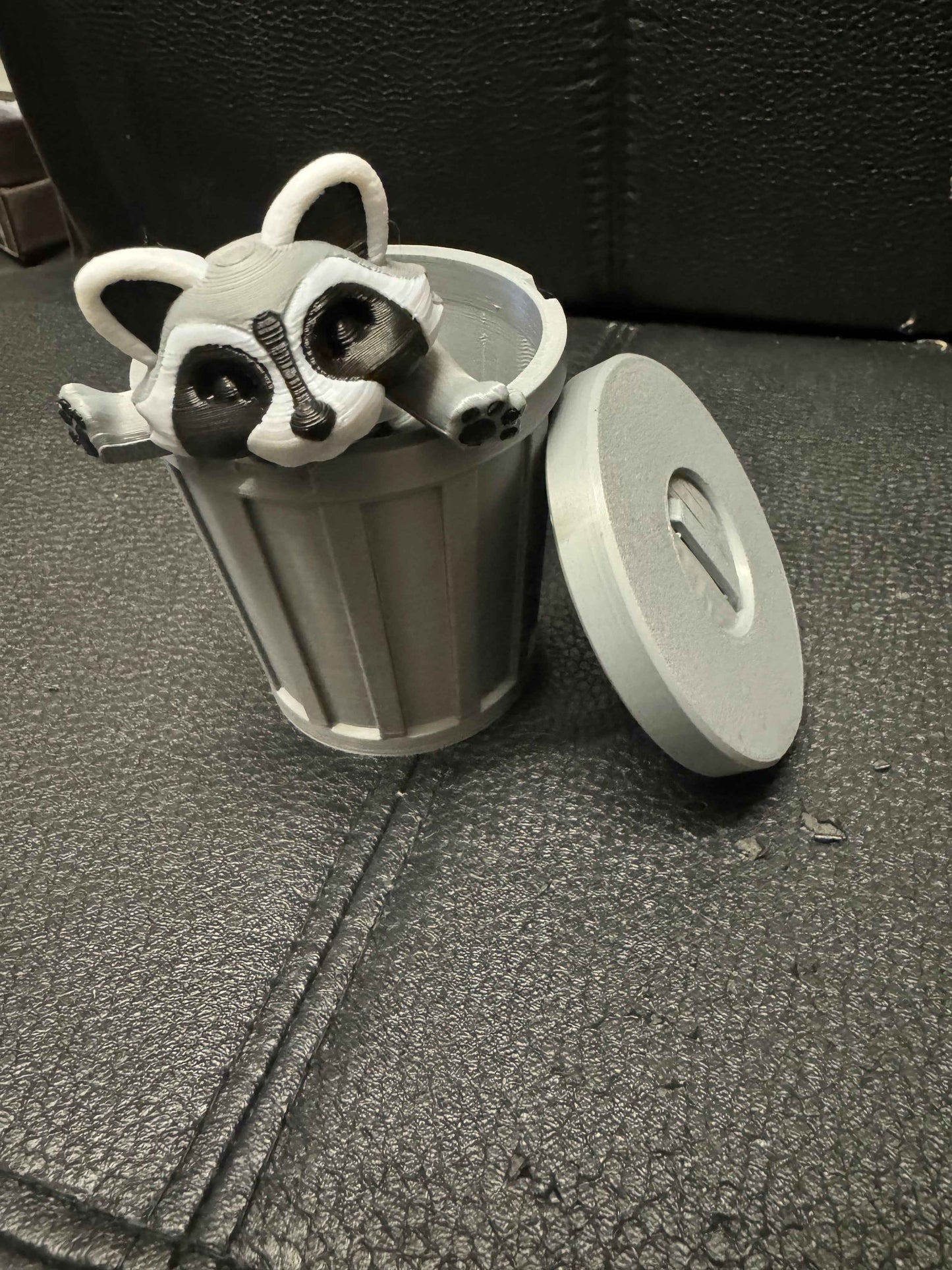 Raccoon & Bin Fidget 3D Pla Printed Articulated Toy for Stress Relief, Kids & Adults ADHD - Snazzy Dudds