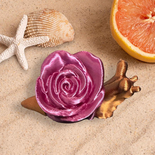 Flexible Fidget Rose Snail 3D Printed Articulated Sensory Toy For ADHD Autism Stimming Adults Kid - Snazzy Dudds