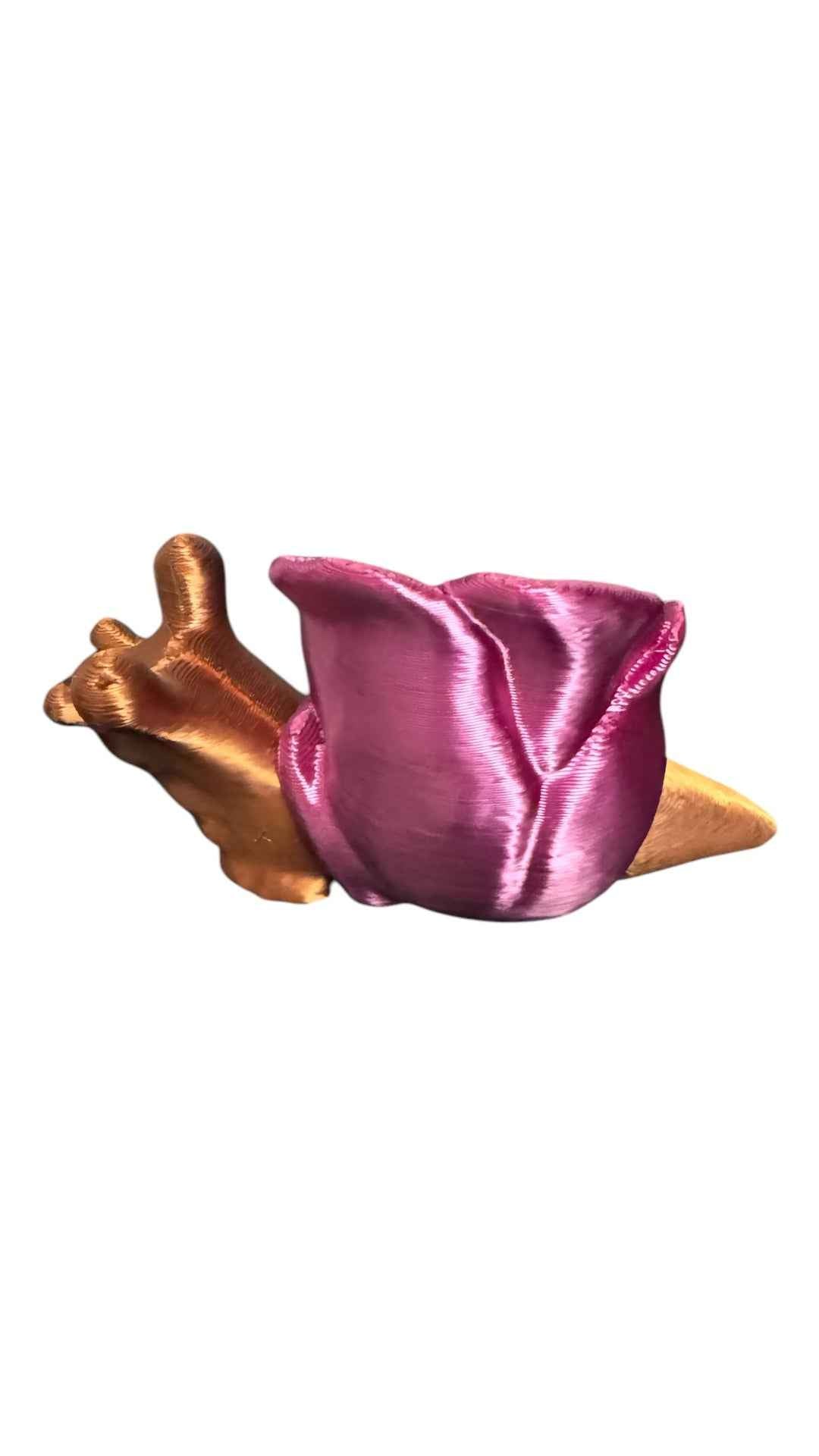 Flexible Fidget Rose Snail 3D Printed Articulated Sensory Toy For ADHD Autism Stimming Adults Kid - Snazzy Dudds