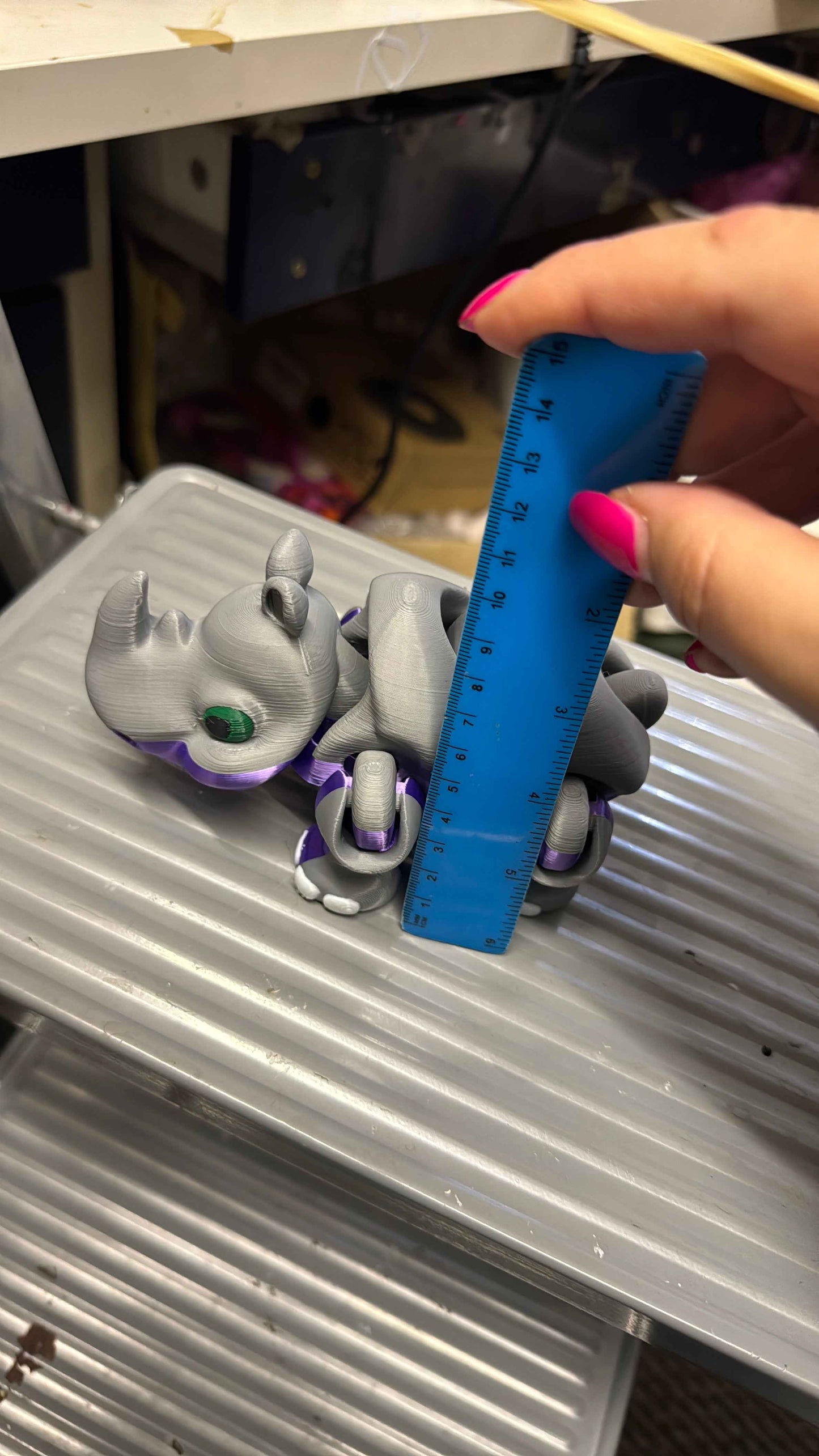 Rhino 3D Pla Printed Articulated Fidget Toy for Stress Relief ADHD - Snazzy Dudds