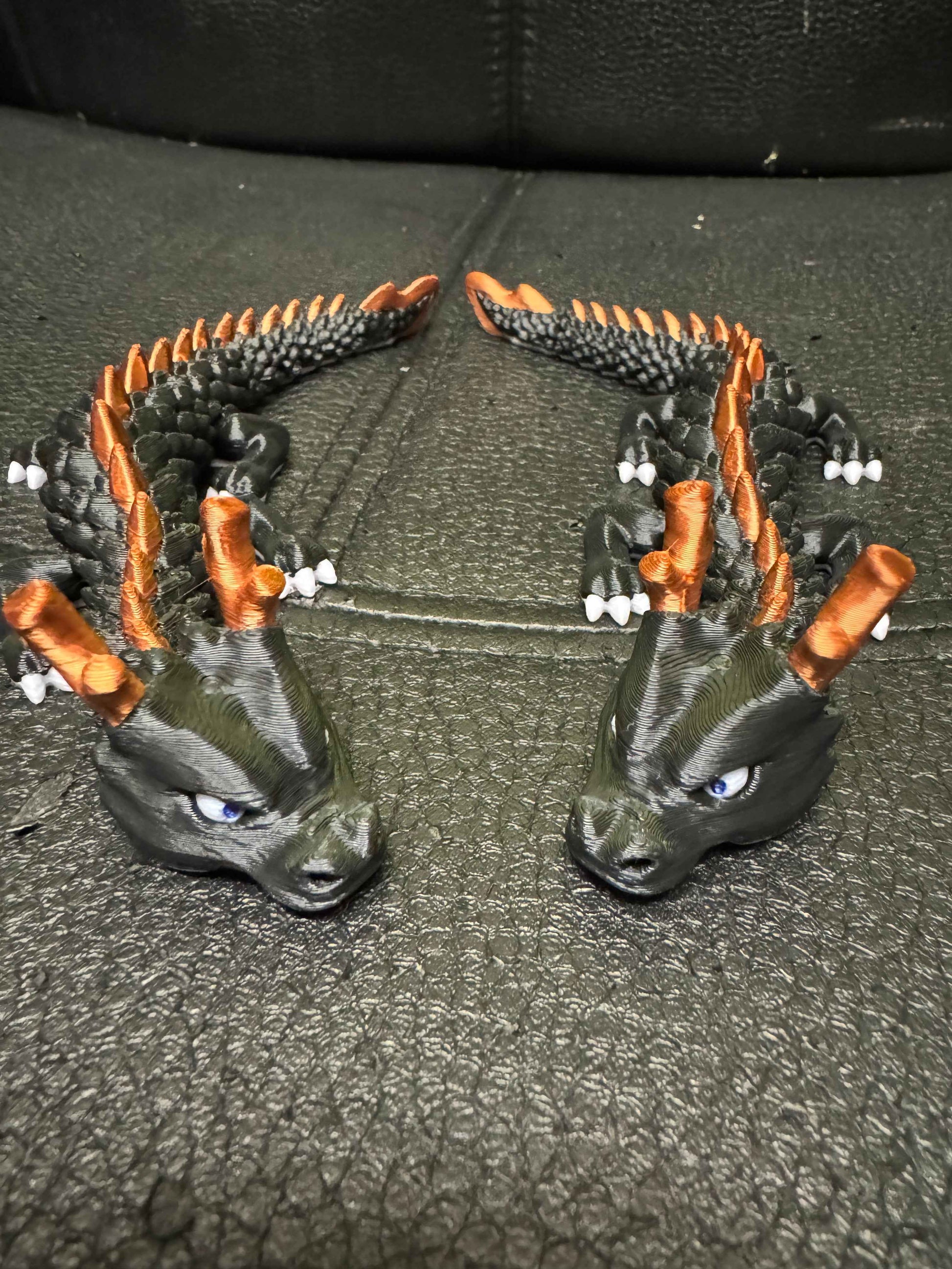 Flexible Fidget Colourful Horned Mini Dragon 3D Printed Articulated Sensory Toy For ADHD Autism Stimming Adults Kids - Snazzy Dudds