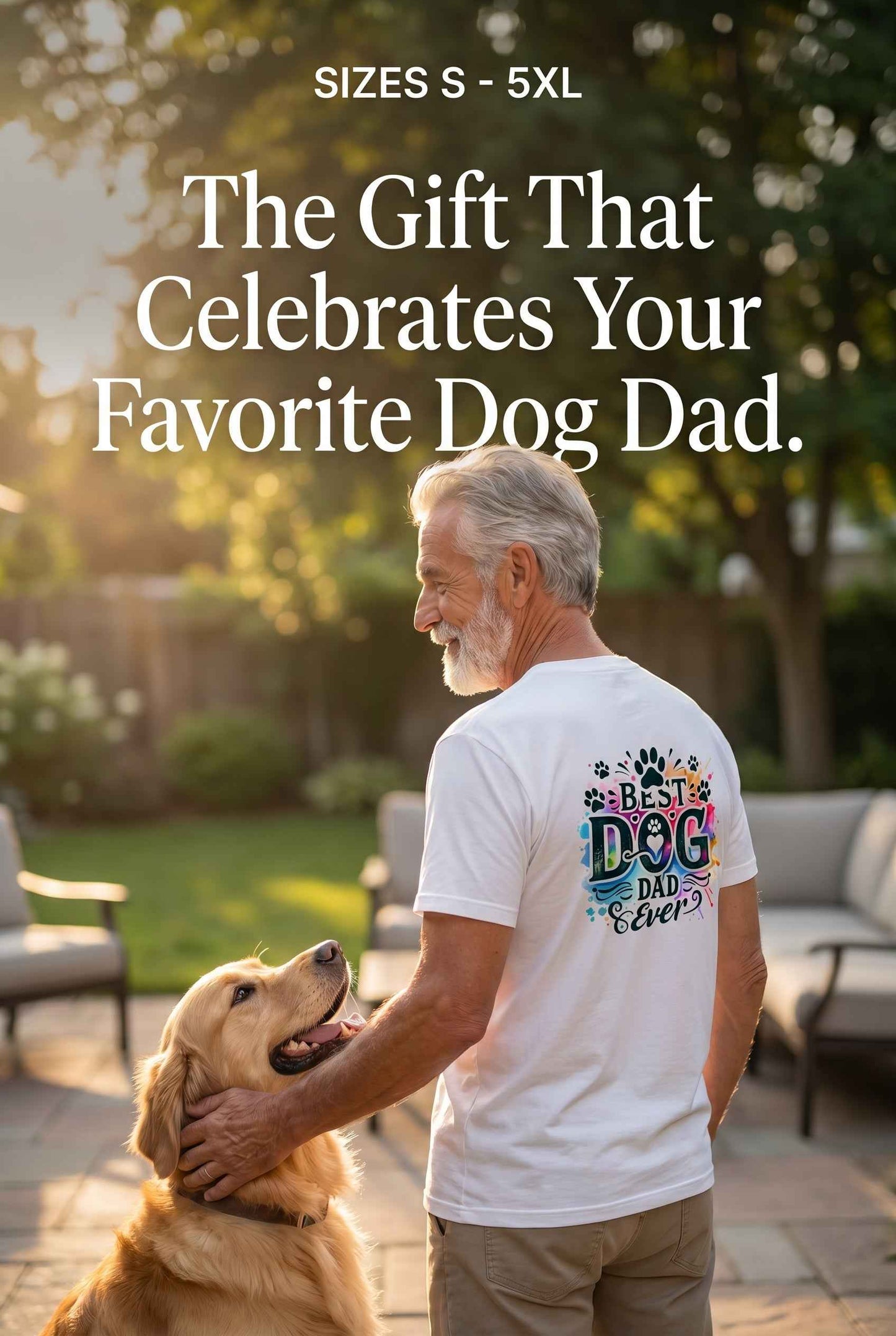 Best Dog Dad Ever Fathers Day Birthday Tshirt Gift - Snazzy Dudds