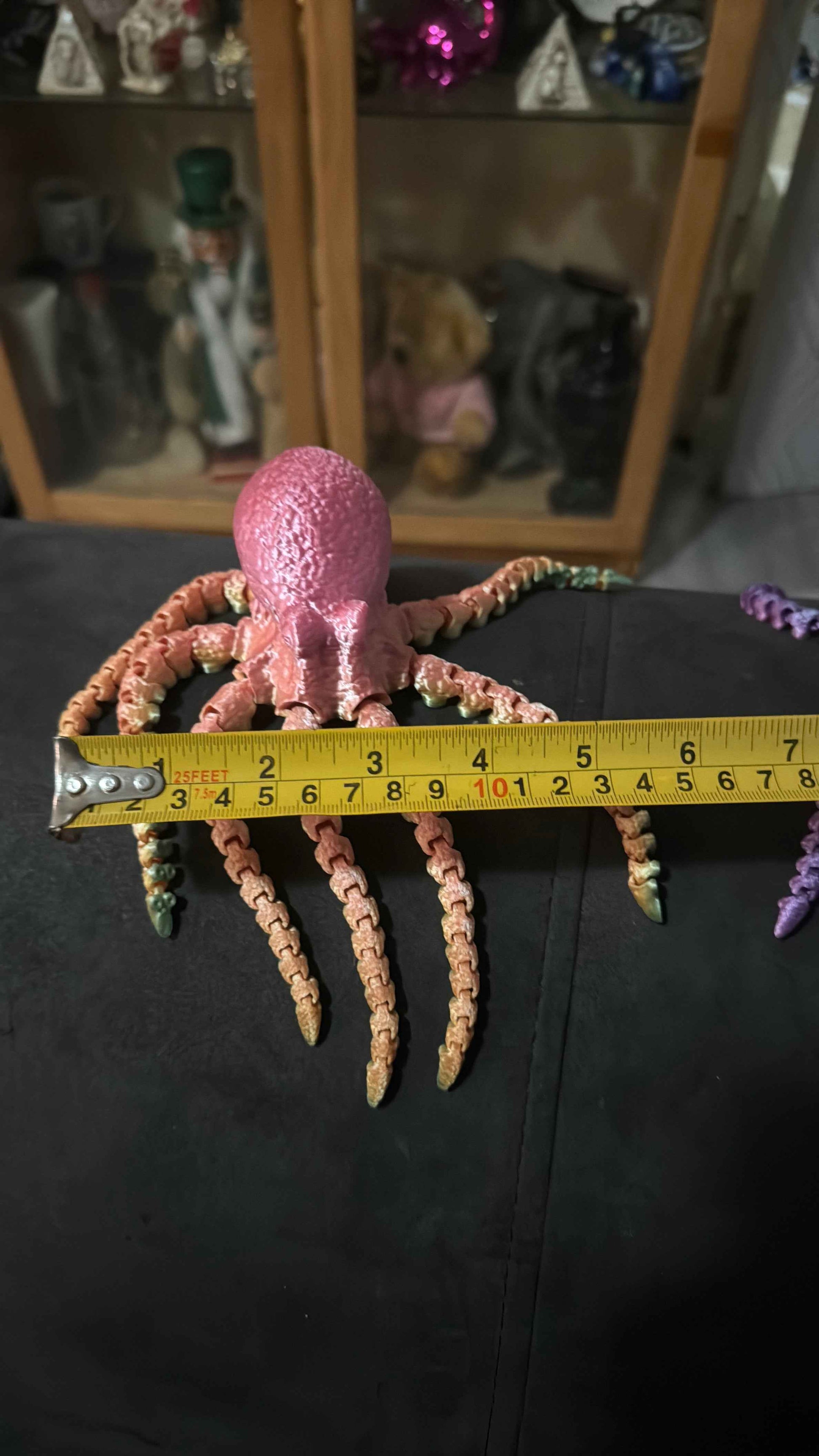 Flexible Fidget Colourful Octopus 3D Printed Articulated Sensory Toy For ADHD Autism Stimming Adults Kids - Snazzy Dudds