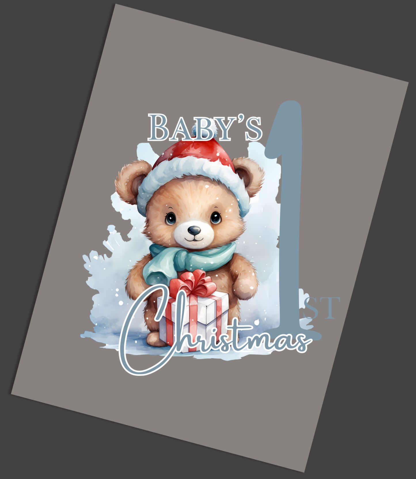 Babys First Christmas DTF Transfer - Snazzy Dudds