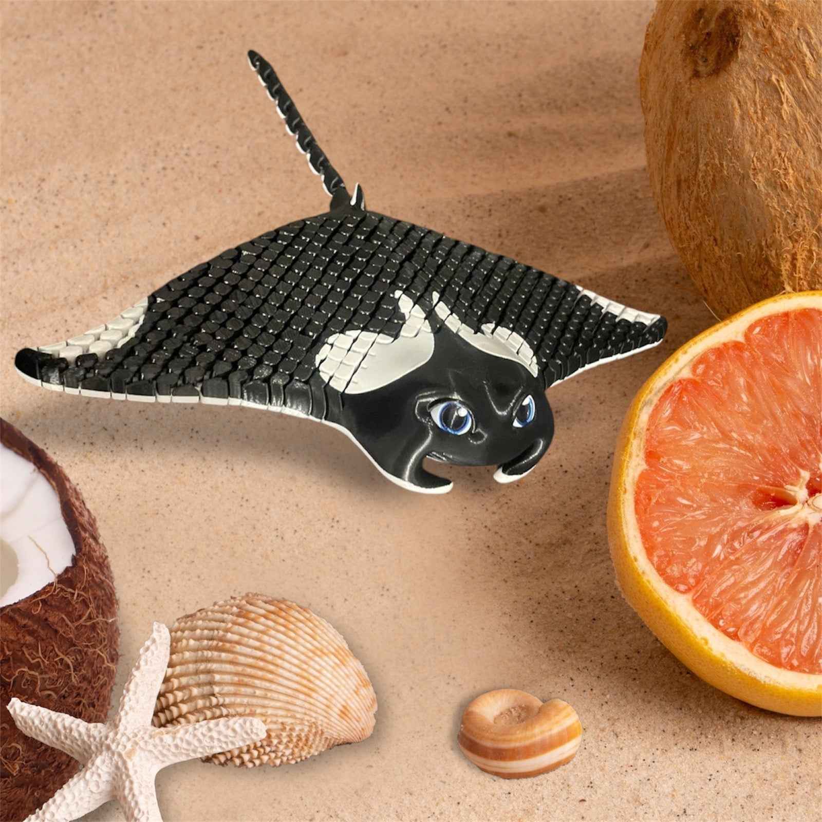 Manta Ray Flexible Fidget Colourful Fish 3D Printed Articulated Sensory Toy For ADHD Autism Stimming Adults Kids - Snazzy Dudds