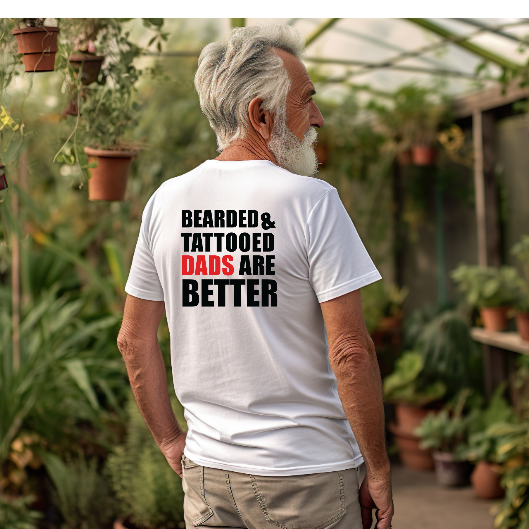 Bearded & Tattooed Dads Are Better - Fathers Day Birthday Tshirt Gift - Snazzy Dudds