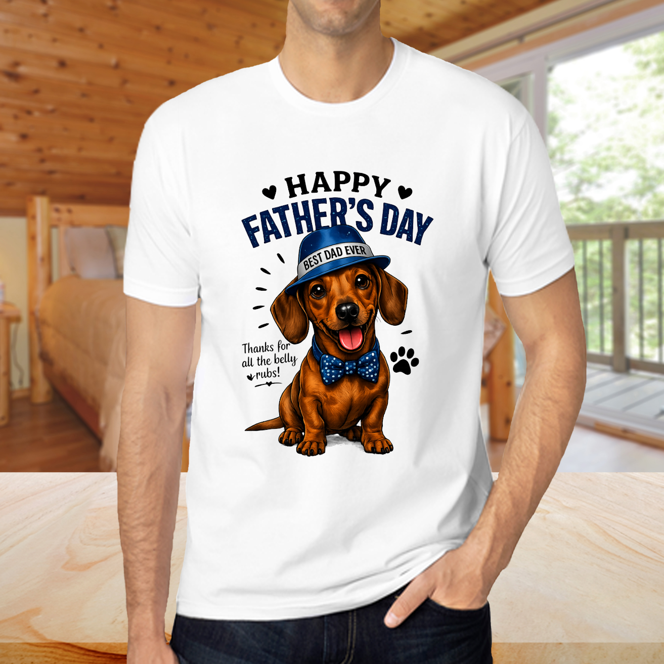 Dachshund Best Dad Ever Fathers Day Birthday Tshirt Gift - Snazzy Dudds
