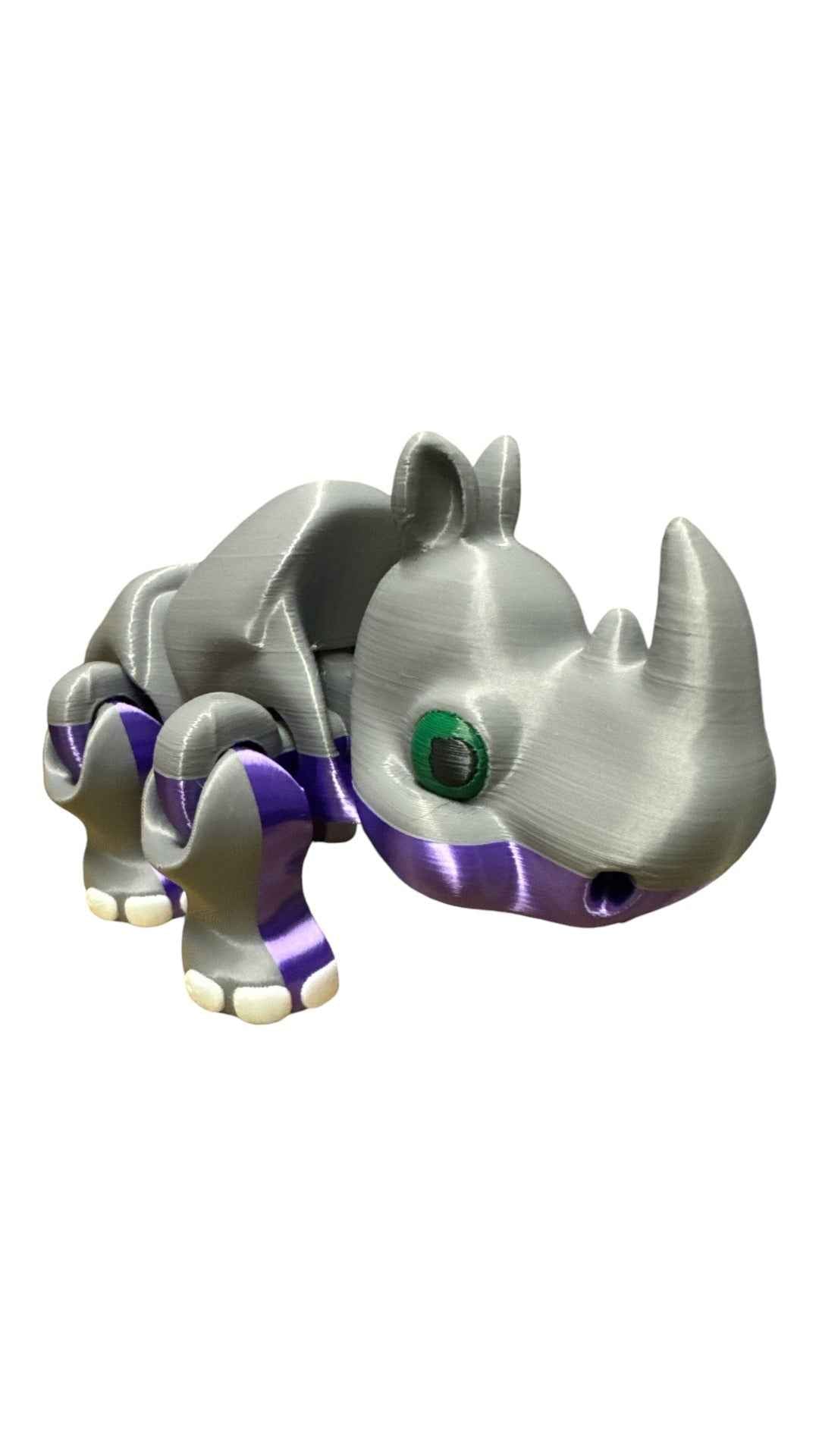 Rhino 3D Pla Printed Articulated Fidget Toy for Stress Relief ADHD - Snazzy Dudds