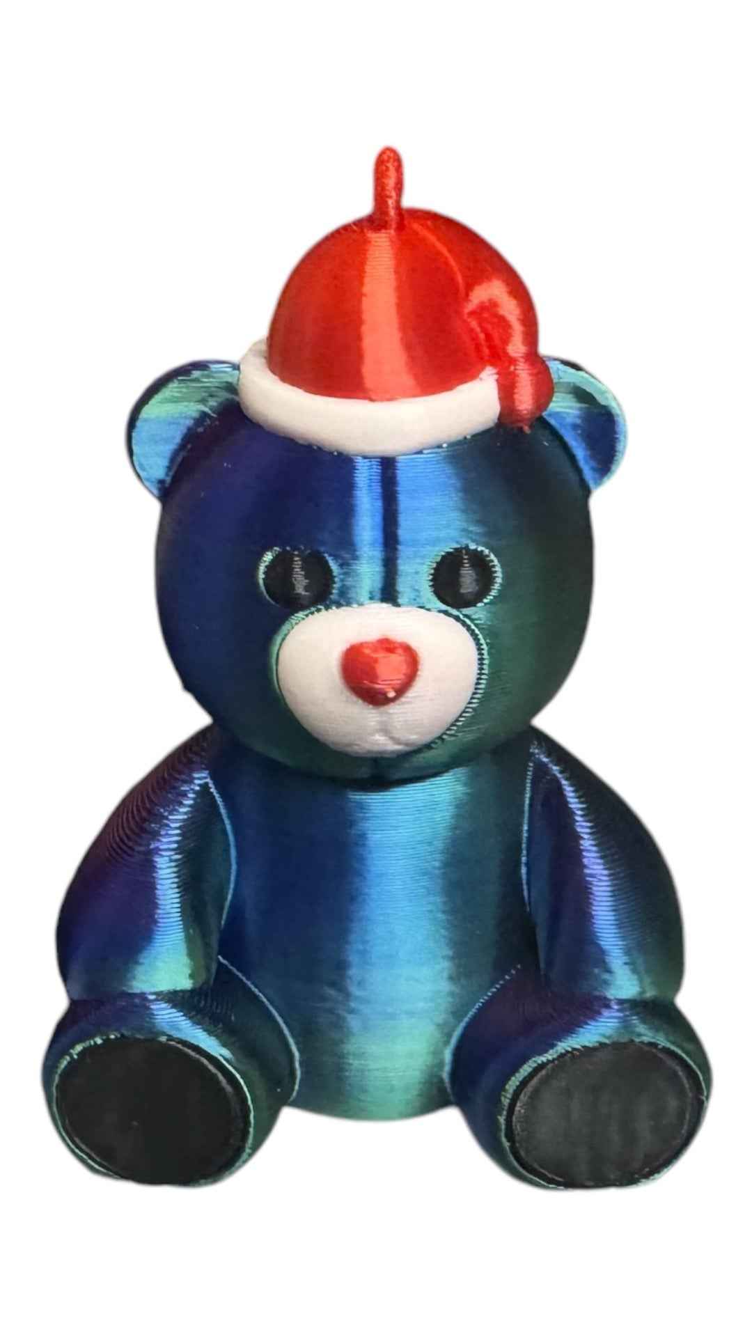 Christmas Bear - 3D Printed Pla Filament Christmas Ornaments for Christmas Tree Decorations, Hanging Christmas Decorations - 1 per order - Snazzy Dudds