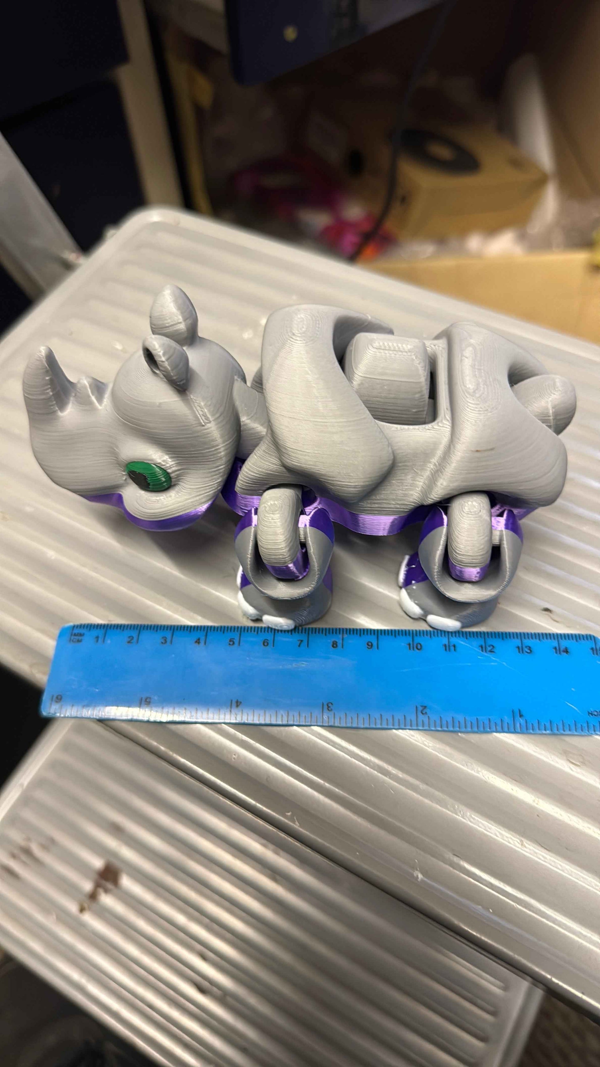 Rhino 3D Pla Printed Articulated Fidget Toy for Stress Relief ADHD - Snazzy Dudds