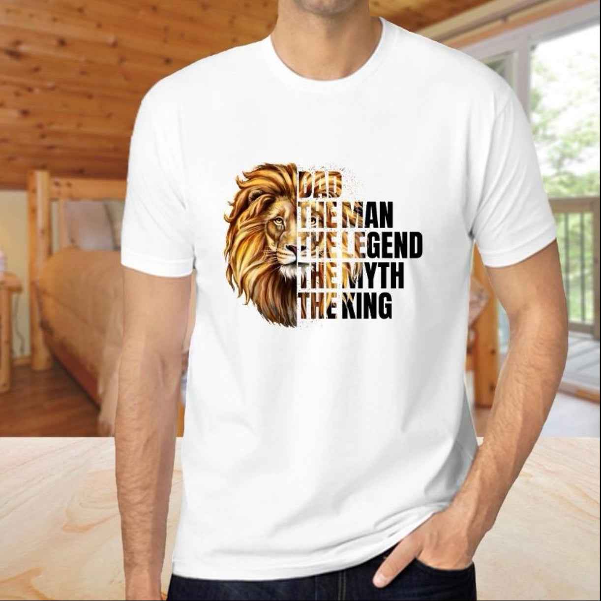 DTF Transfer ONLY - Dad Fathers Day Birthday - Transfer Ideal for Tshirts, Pillow Case, Tote Bags, Ready For Press - Snazzy Dudds