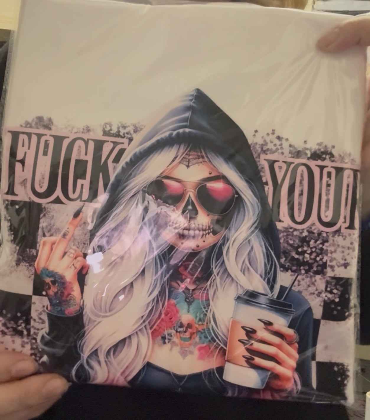 F Your Judgement Gothic Halloween Unisex Crew Neck Tshirt - Snazzy Dudds