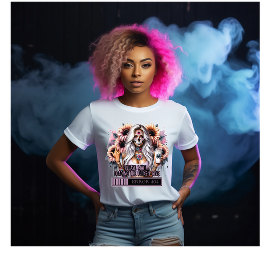Please Wait Loading the F I Give Gothic Halloween Unisex Crew Neck Tshirt - Snazzy Dudds