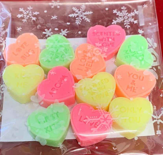 Love Heart Shape Wax Melts - Romantic Christmas, Valentine, Mothers Day Gift - Snazzy Dudds