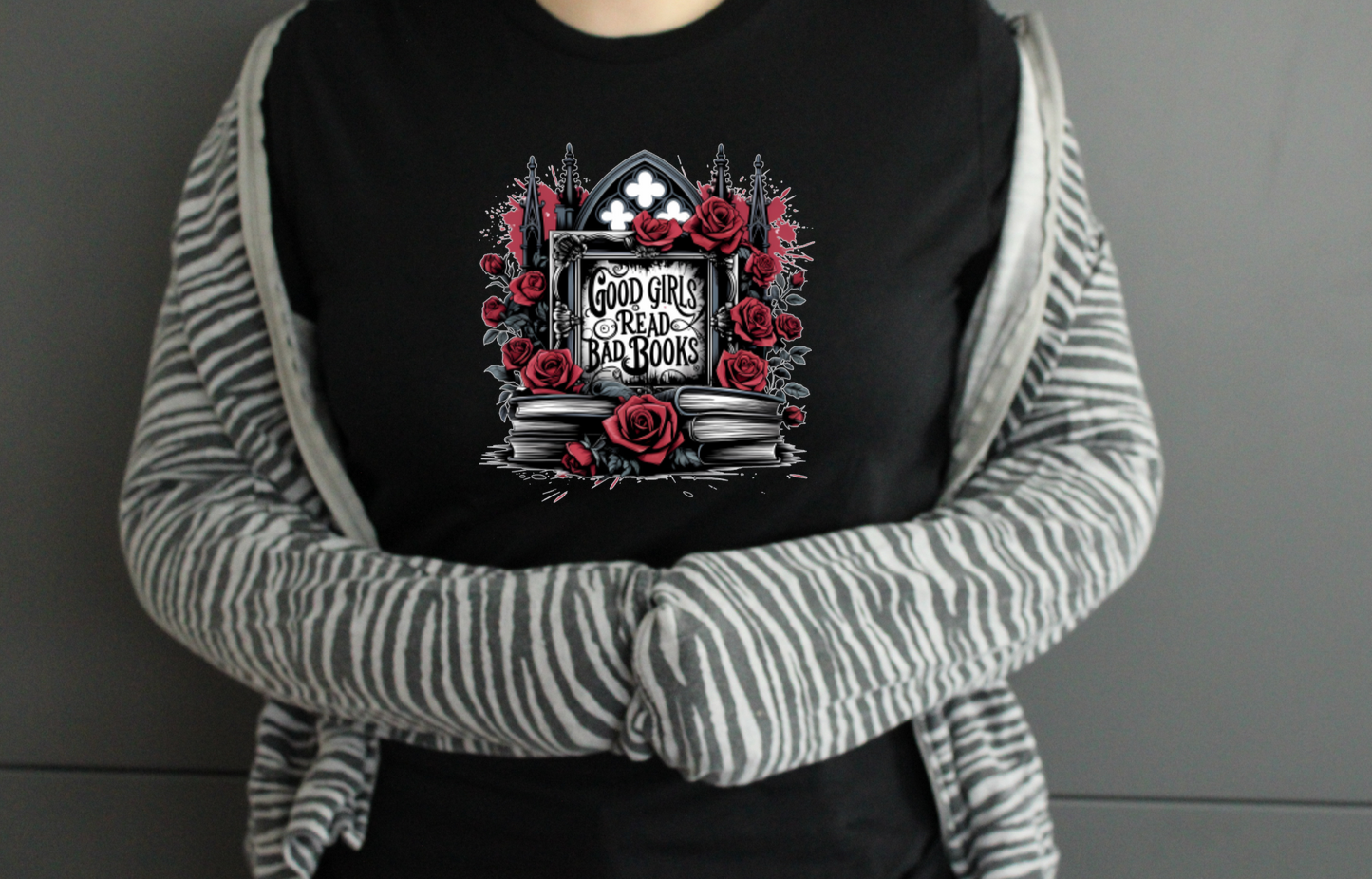 Good Girls Read Bad Books Adult Funny Tshirt - Snazzy Dudds