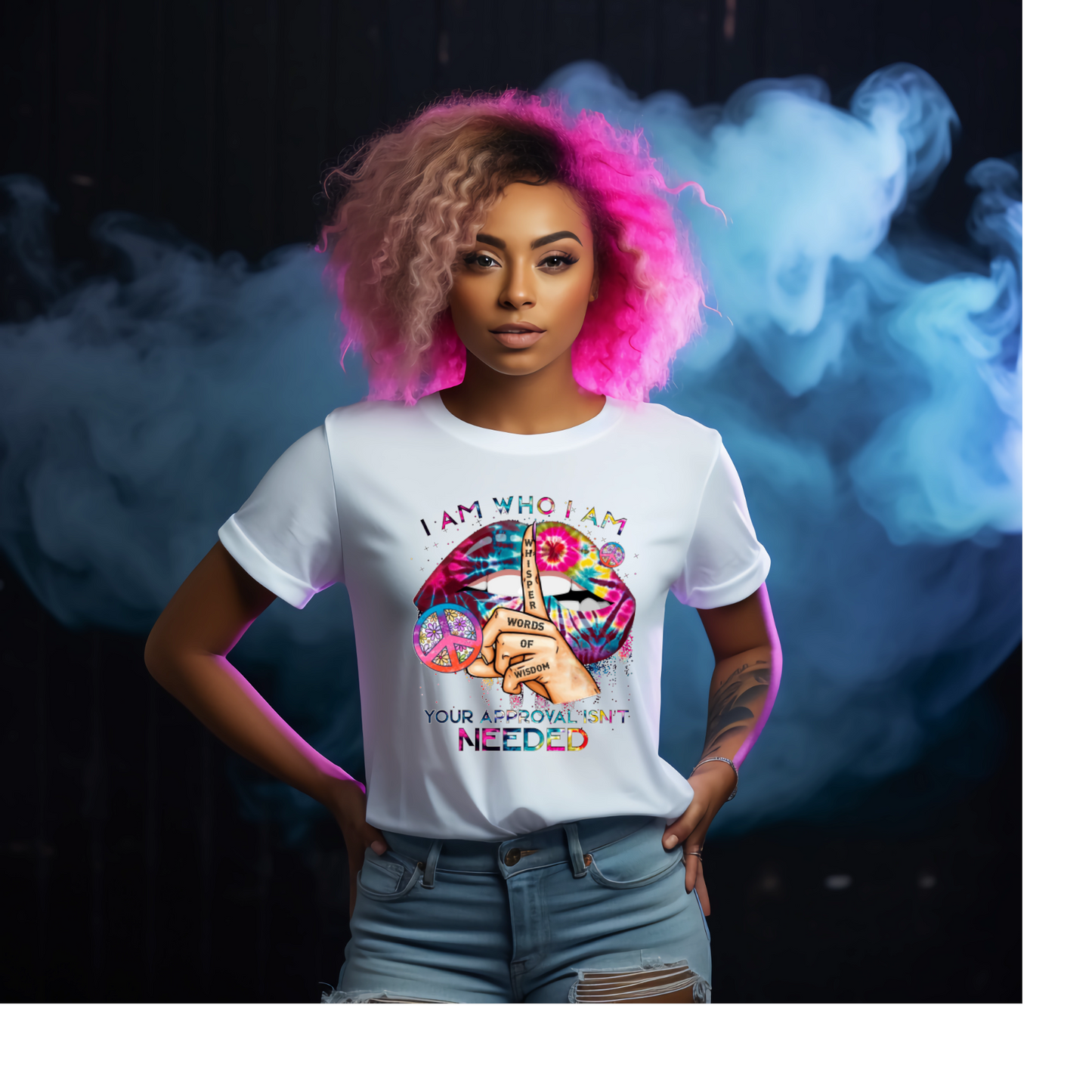 I Am Who I Am (whisper) White Tshirt - Snazzy Dudds