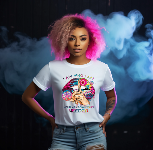 I Am Who I Am (whisper) White Tshirt - Snazzy Dudds