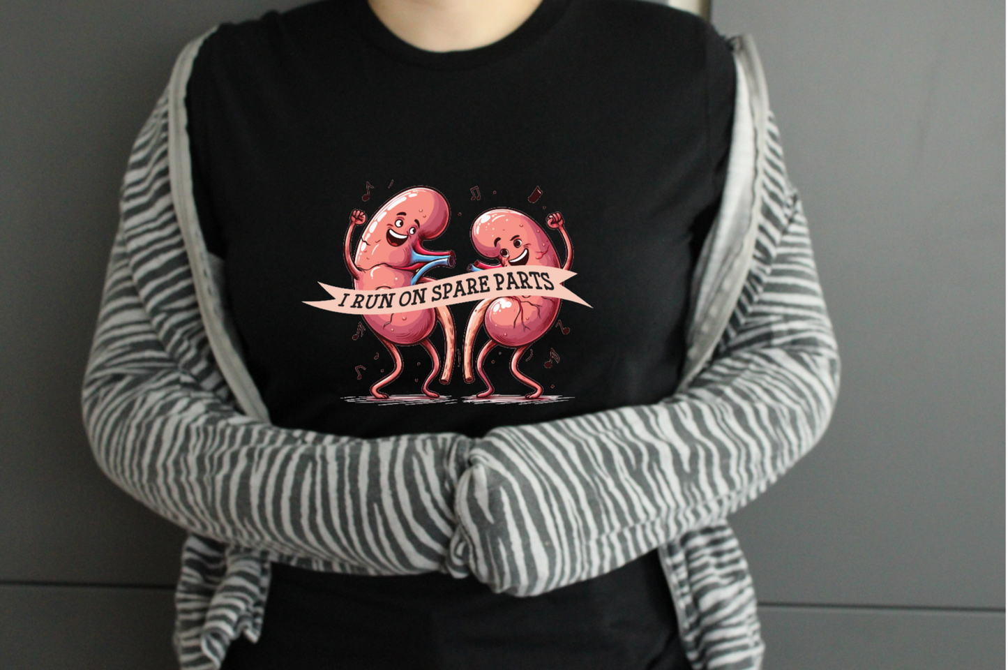 I Run On Spare Parts (Kidney Awareness) Tshirt - Snazzy Dudds
