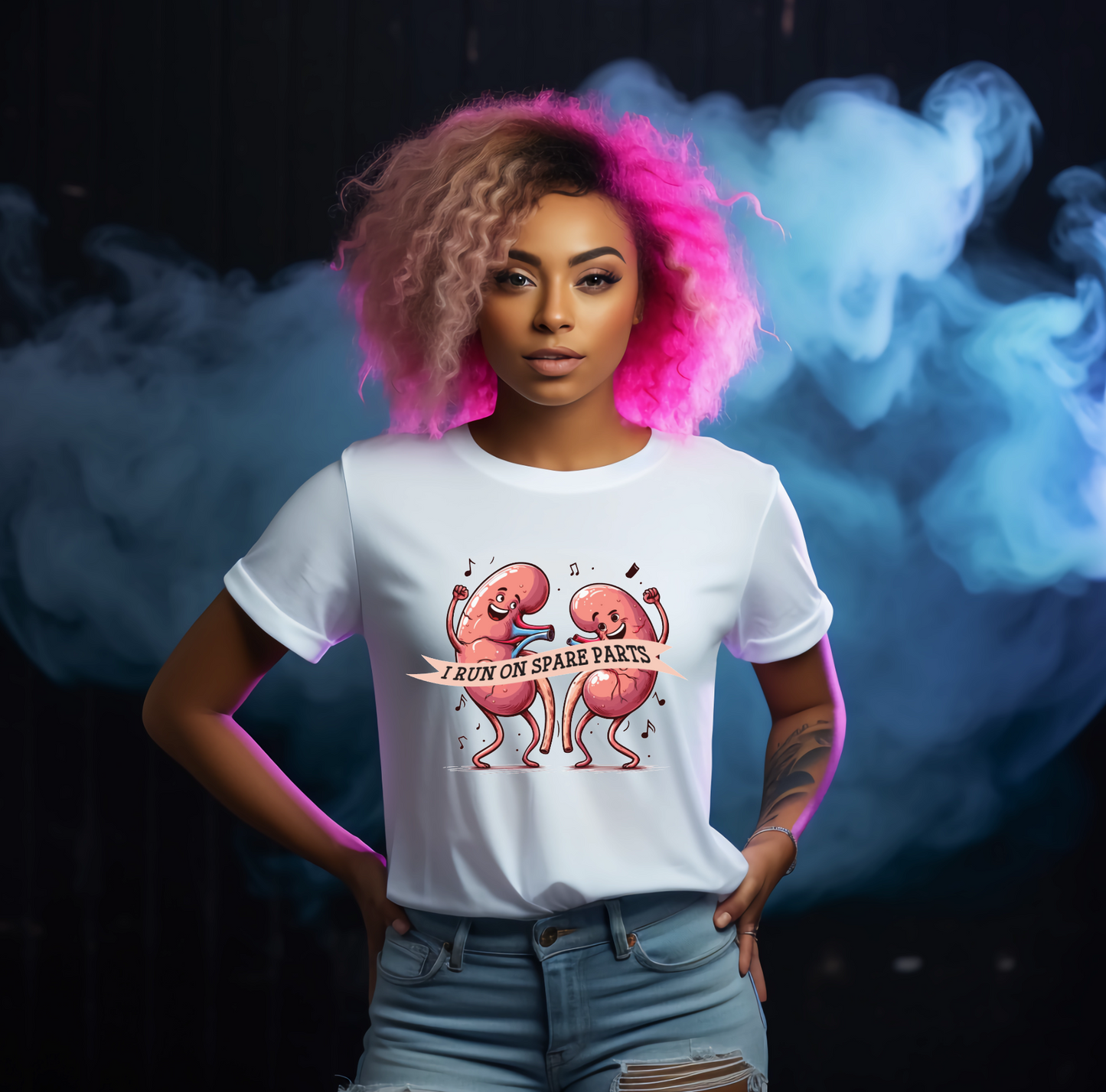 I Run On Spare Parts (Kidney Awareness) Tshirt - Snazzy Dudds