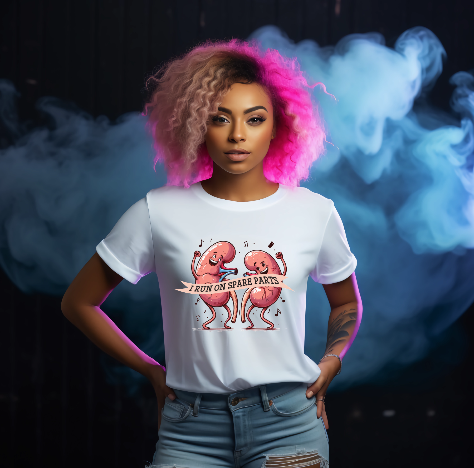 I Run On Spare Parts (Kidney Awareness) Tshirt - Snazzy Dudds