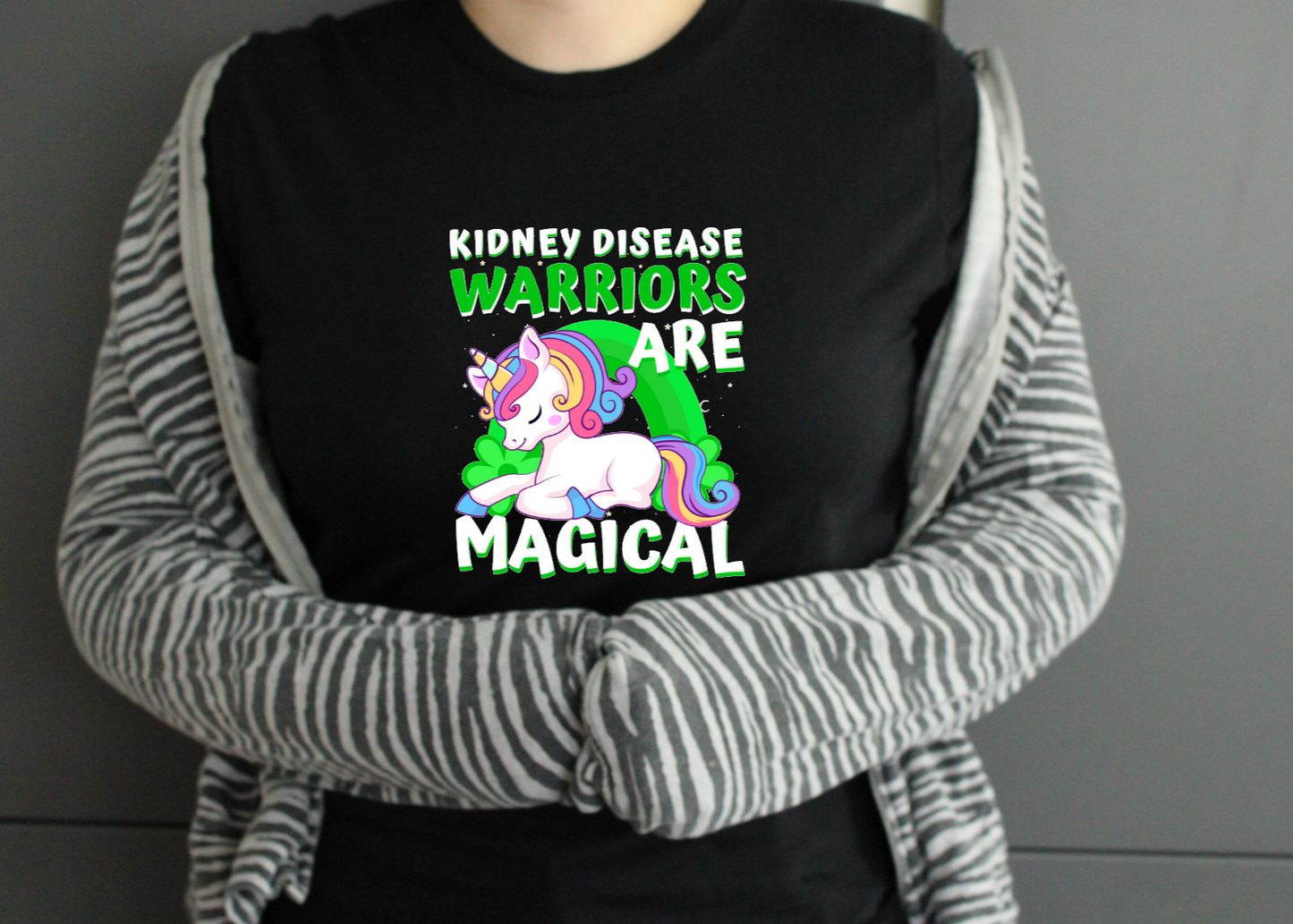 Kidney Disease Warriors Are Magical Unicorn Tshirt - Snazzy Dudds