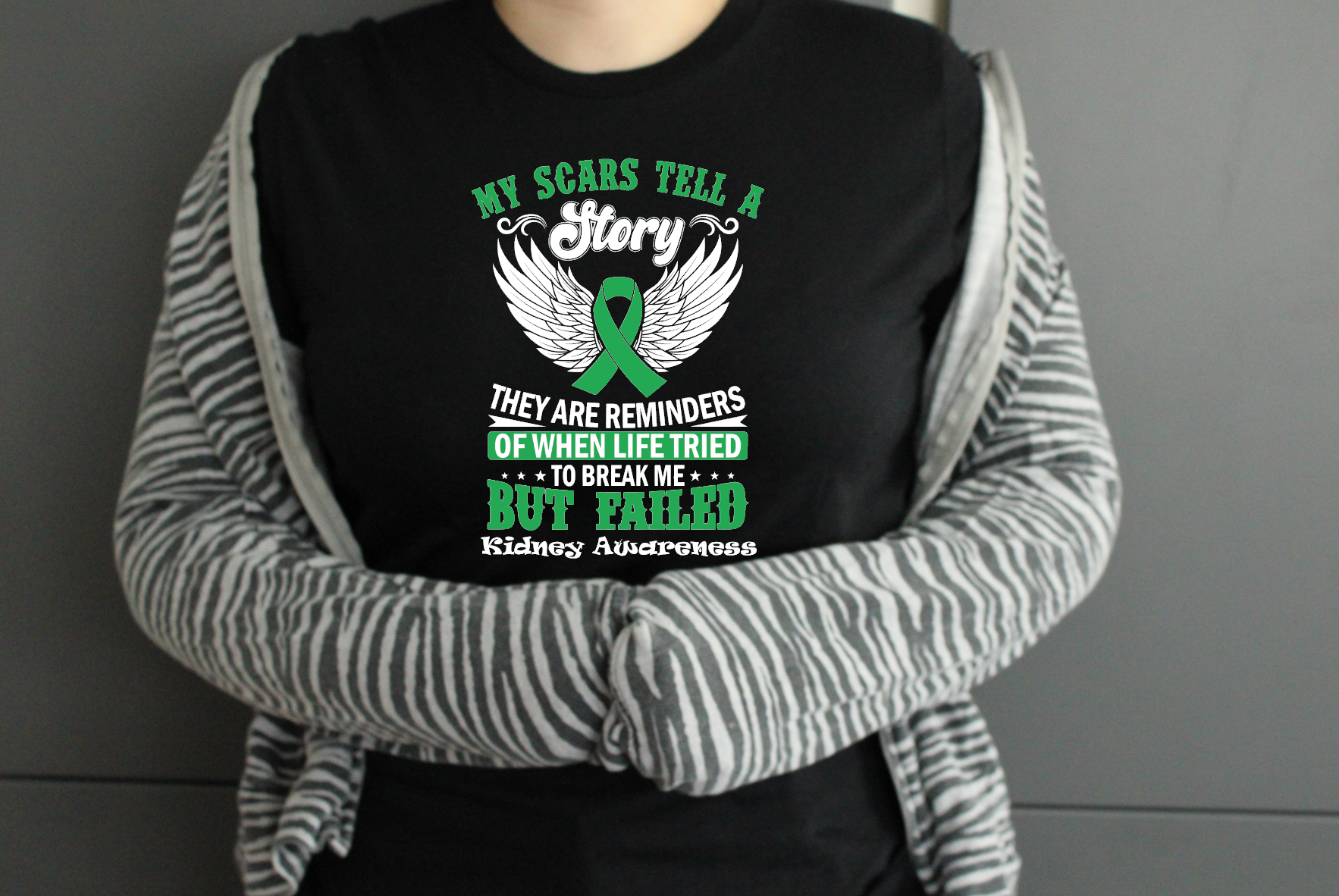 My Scars Tell A Story (Kidney) Tshirt - Snazzy Dudds