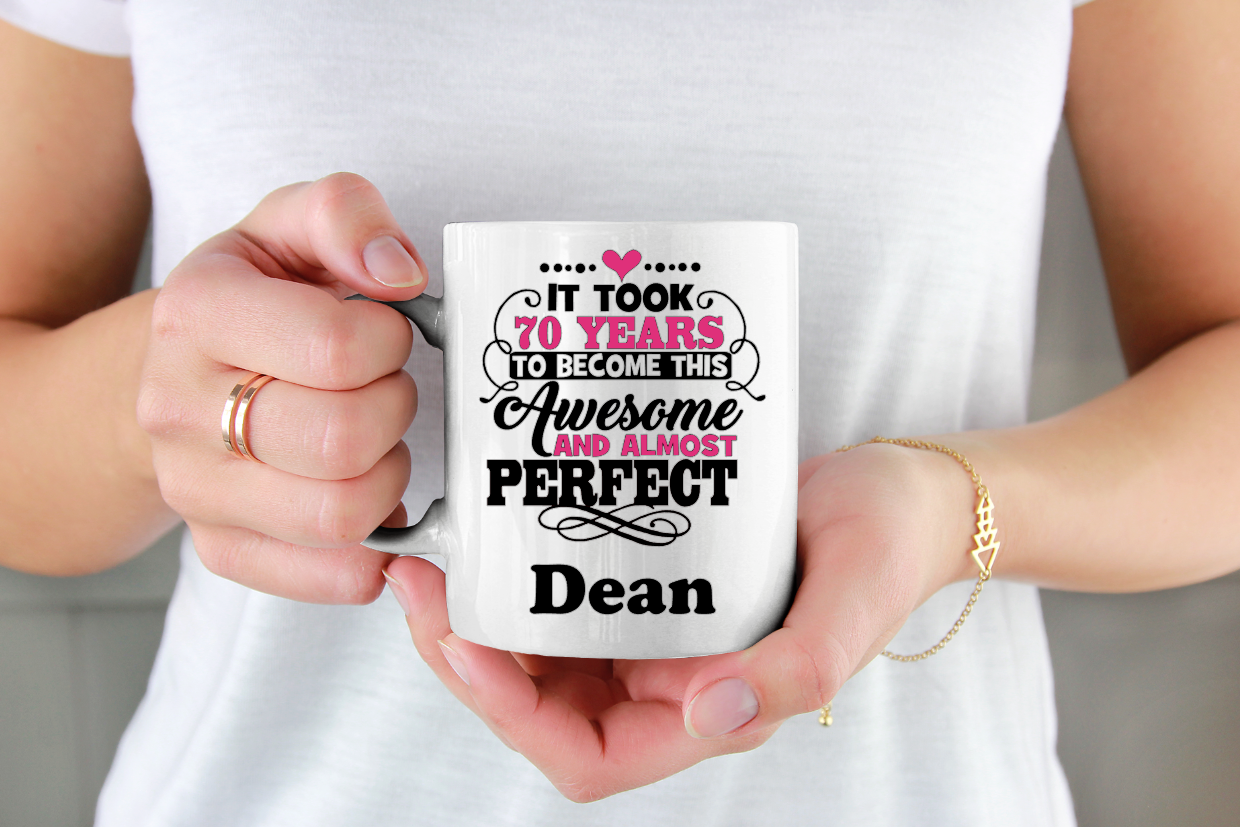 Seventy Birthday 11oz Cup Mug - Snazzy Dudds