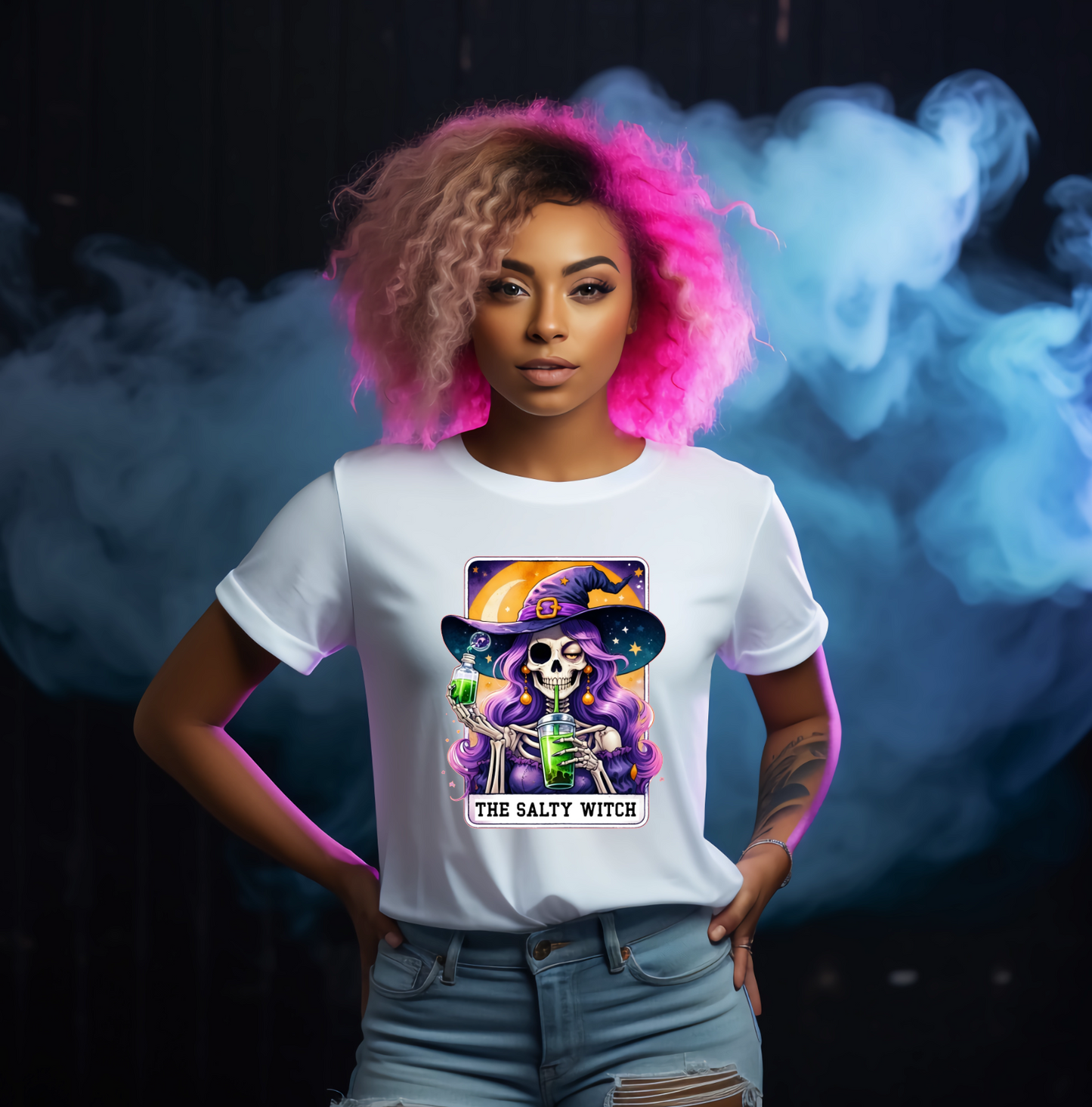 The Salty Witch Tarot Card Tshirt - Snazzy Dudds