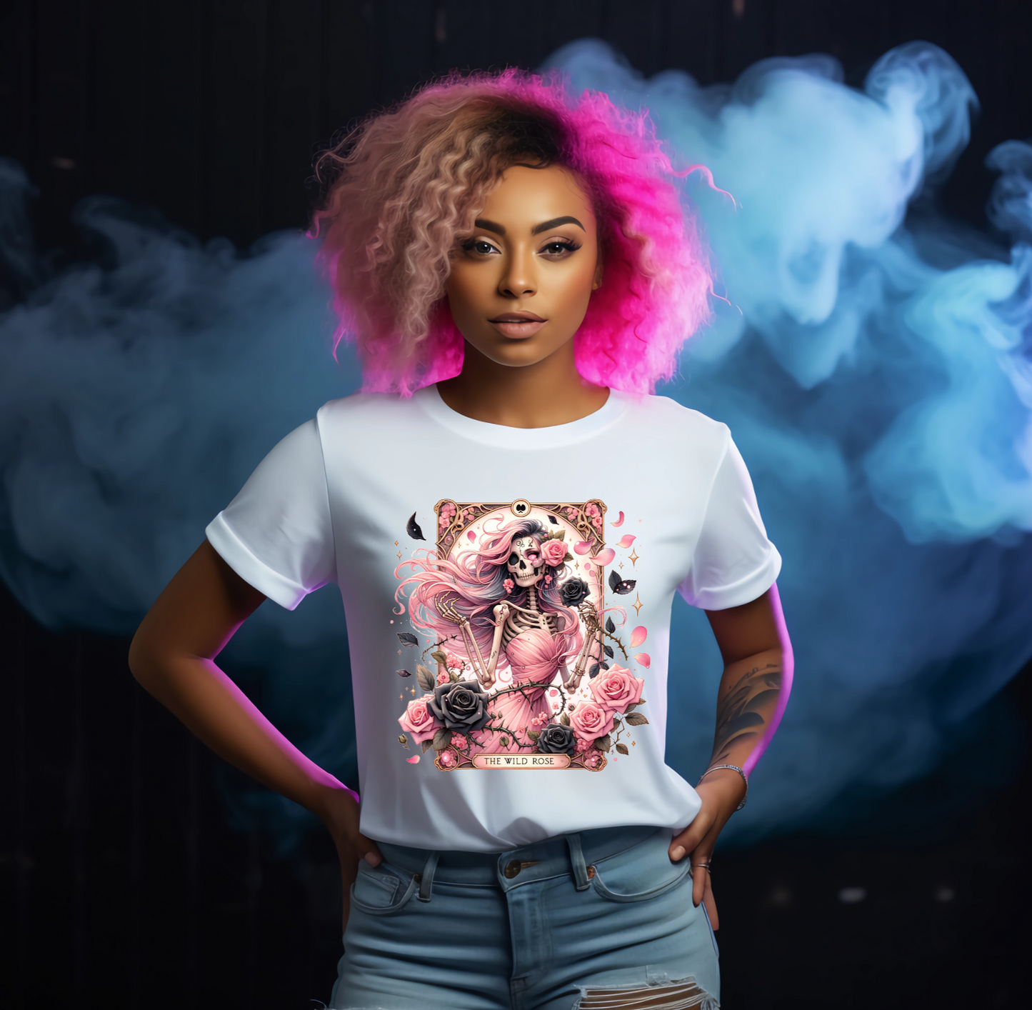 The Wild Rose Tarot Card Tshirt - Snazzy Dudds