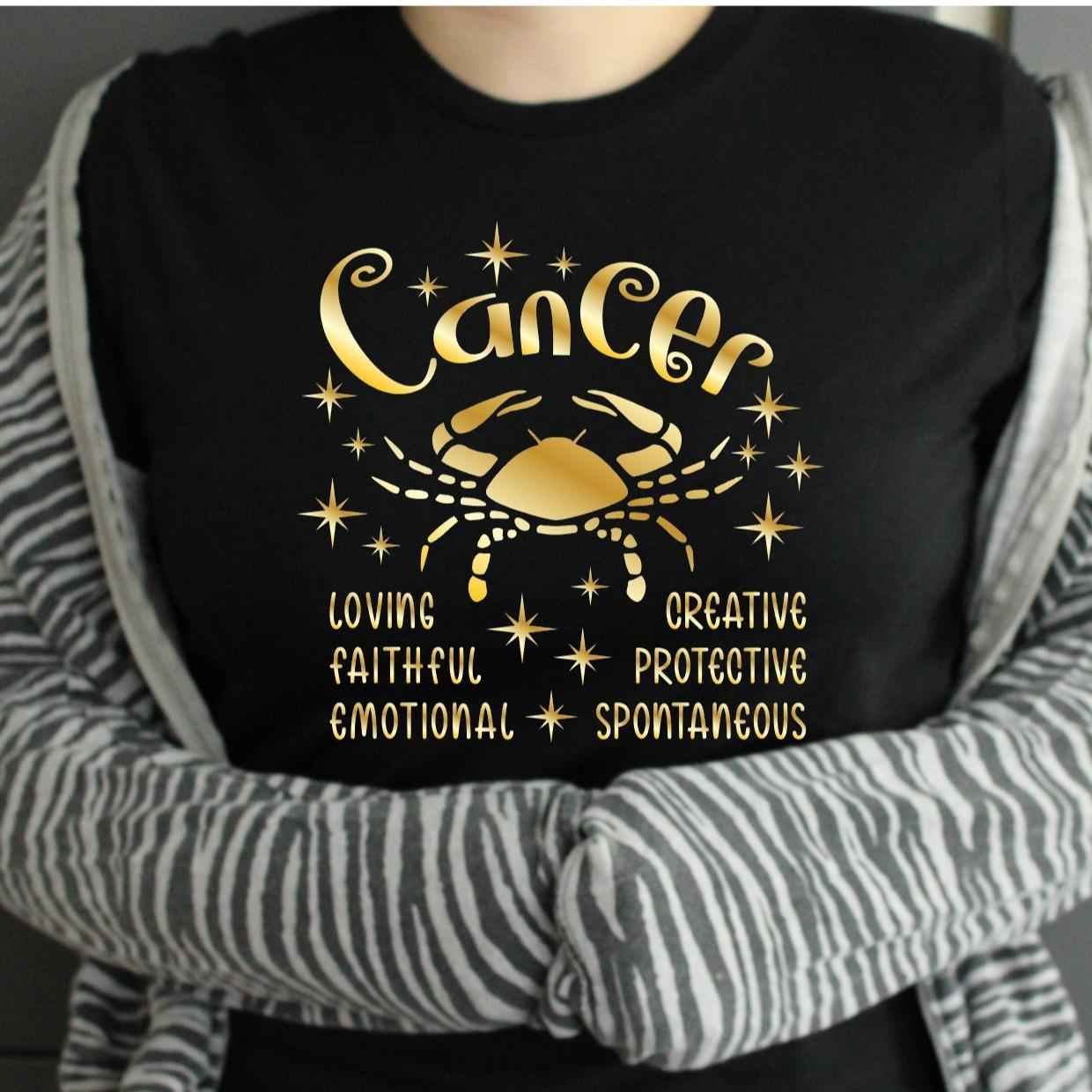 TSHIRT - Zodiac Horoscope Star Sign Astrology Tshirt Birthday Gift - Unisex Casual Crew Neck Tshirt 100% Cotton Aquarius Aries Cancer Capricorn Gemini Leo - Snazzy Dudds