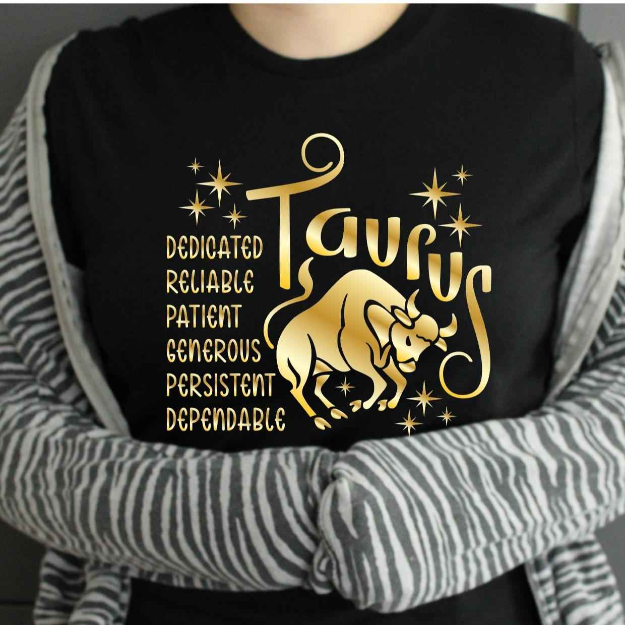TSHIRT - Zodiac Horoscope Star Sign Astrology Tshirt Birthday Gift - Unisex Casual Crew Neck Tshirt 100% Cotton Libra Pisces Sagittarius Scorpio Taurus Virgo - Snazzy Dudds