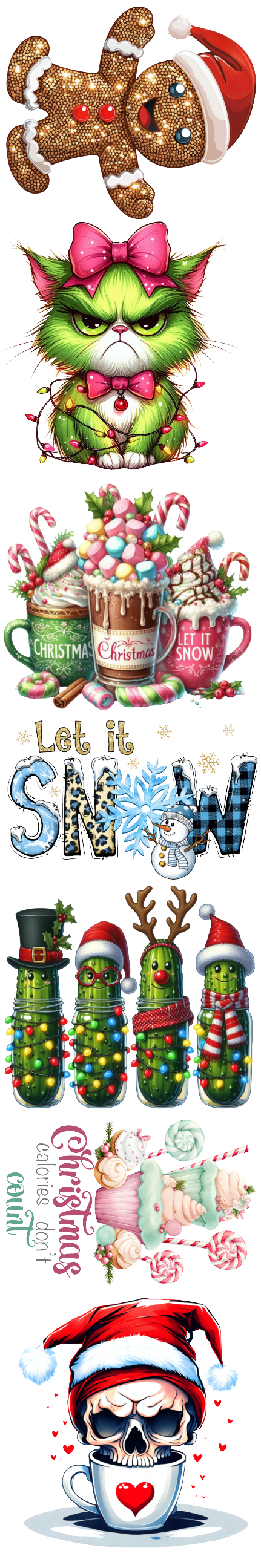 Christmas DTF Gang Sheet 11.5" x 72" Bundle