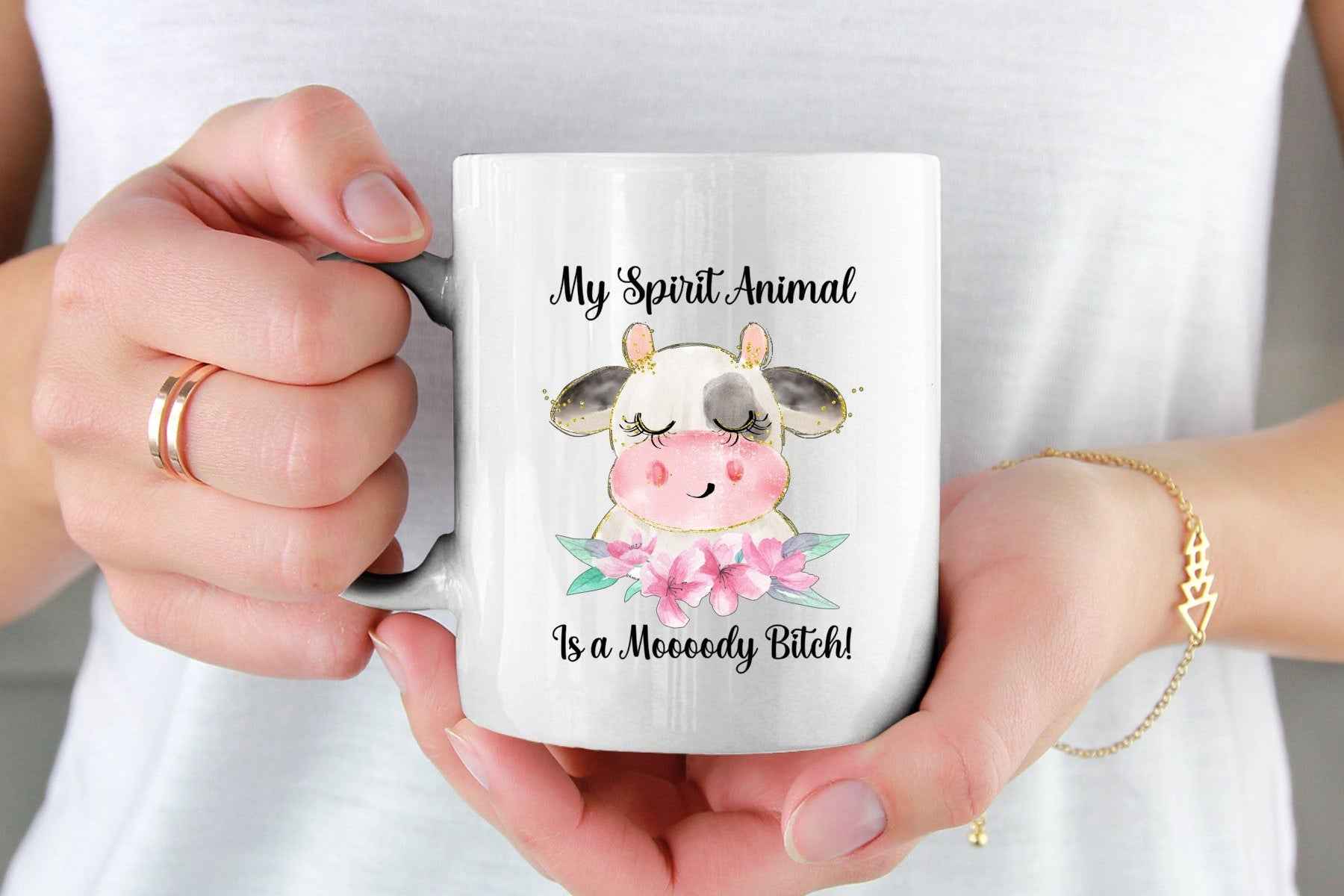 My Spirit Animal Is a Moody - Cup- Rude 11oz Cup Mug - Snazzy Dudds