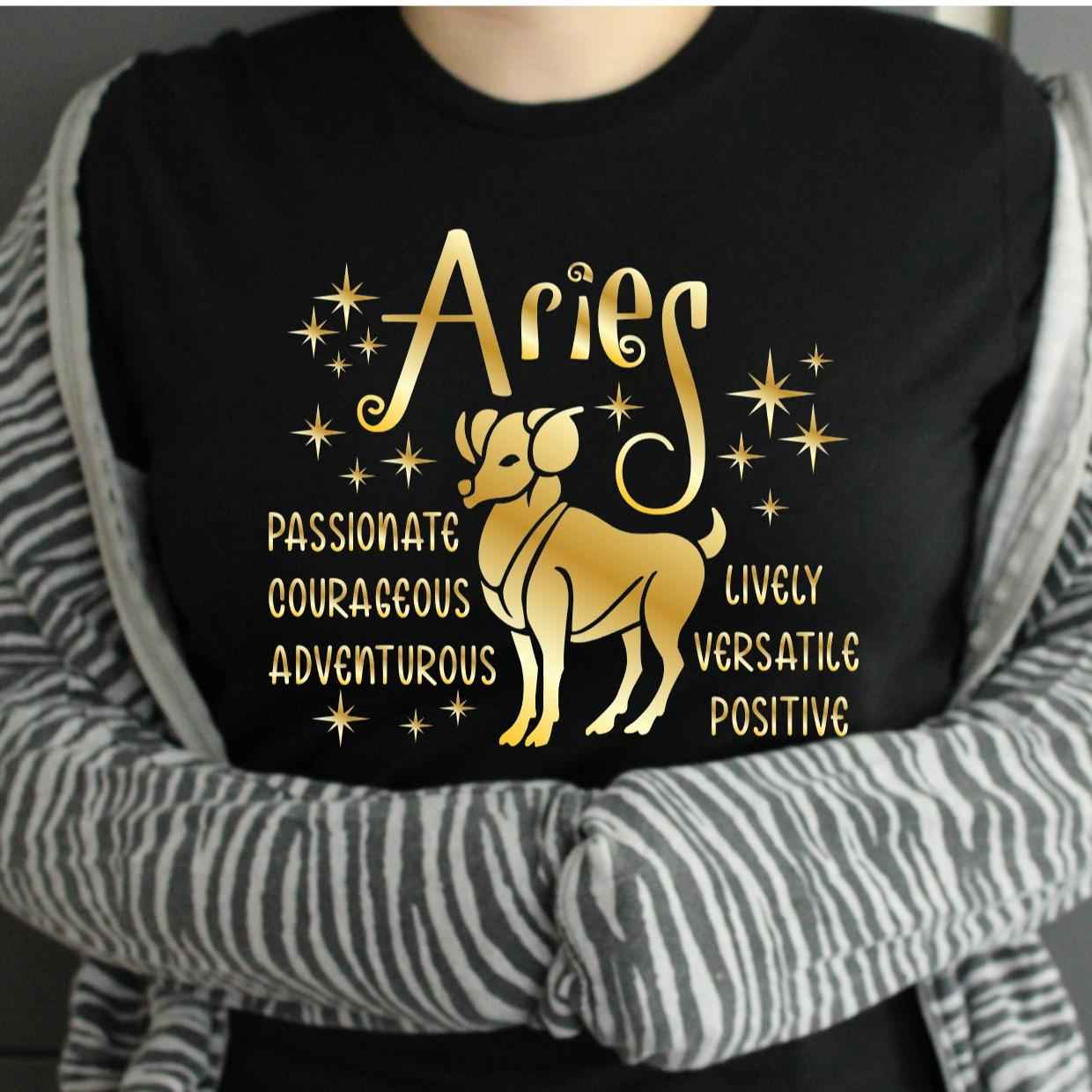TSHIRT - Zodiac Horoscope Star Sign Astrology Tshirt Birthday Gift - Unisex Casual Crew Neck Tshirt 100% Cotton Aquarius Aries Cancer Capricorn Gemini Leo - Snazzy Dudds