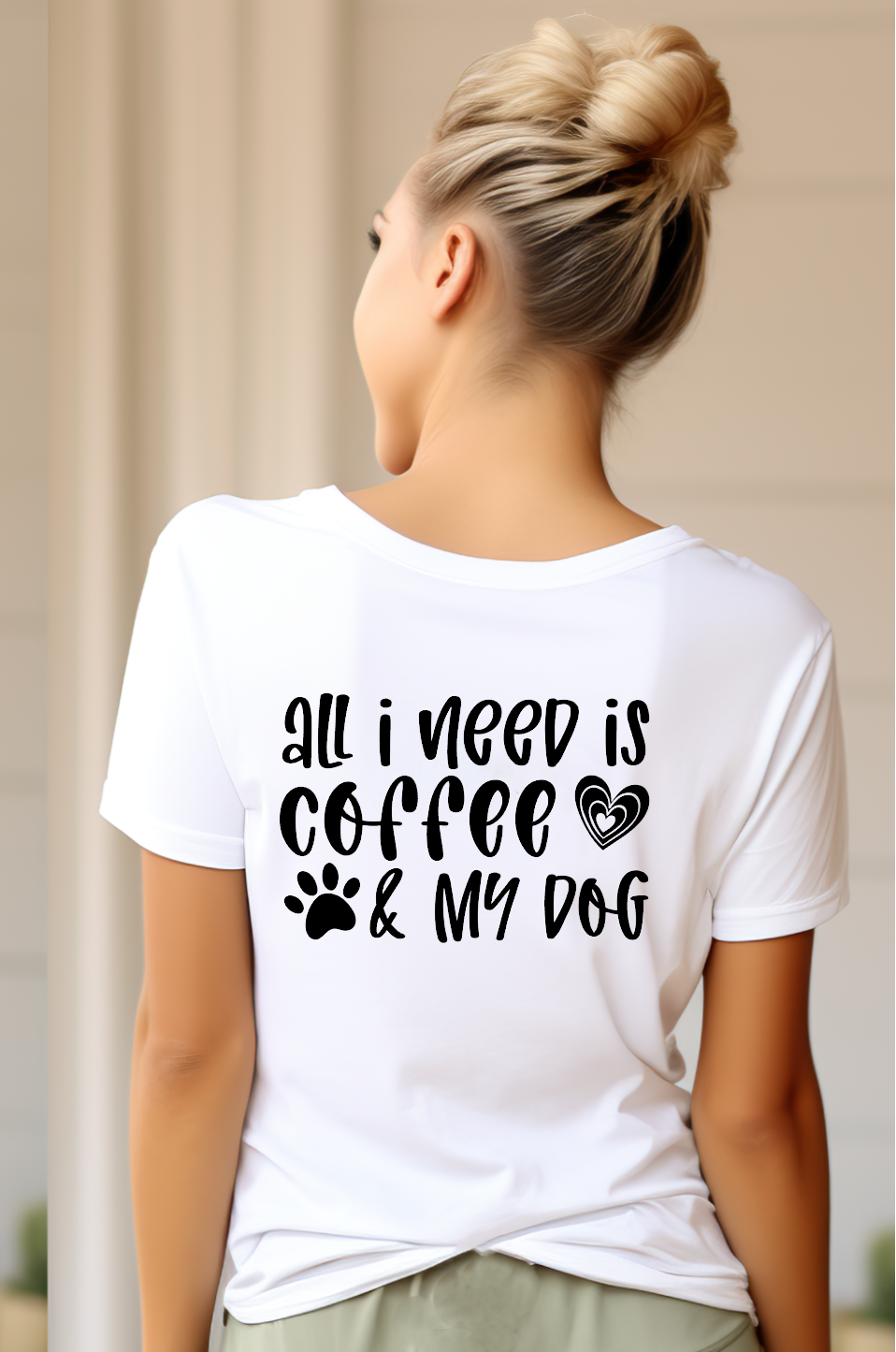 Dog Mum, All I Need IS Coffee & My Dog Mothers Day Tshirt Gift - Snazzy Dudds